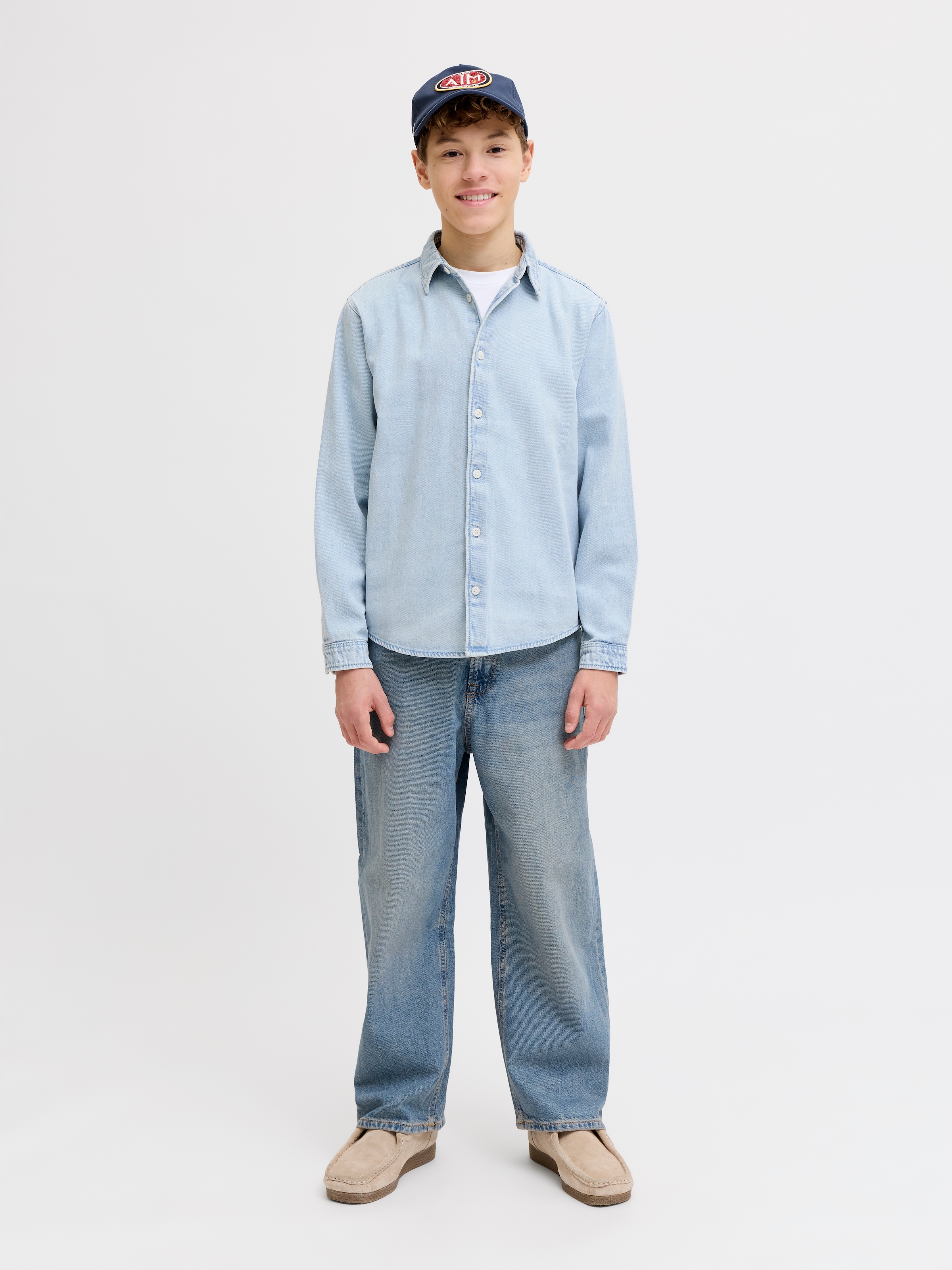 Jack & Jones Junior Langarmhemd »JORNORREBRO DENIM SHIRT LS JNR«