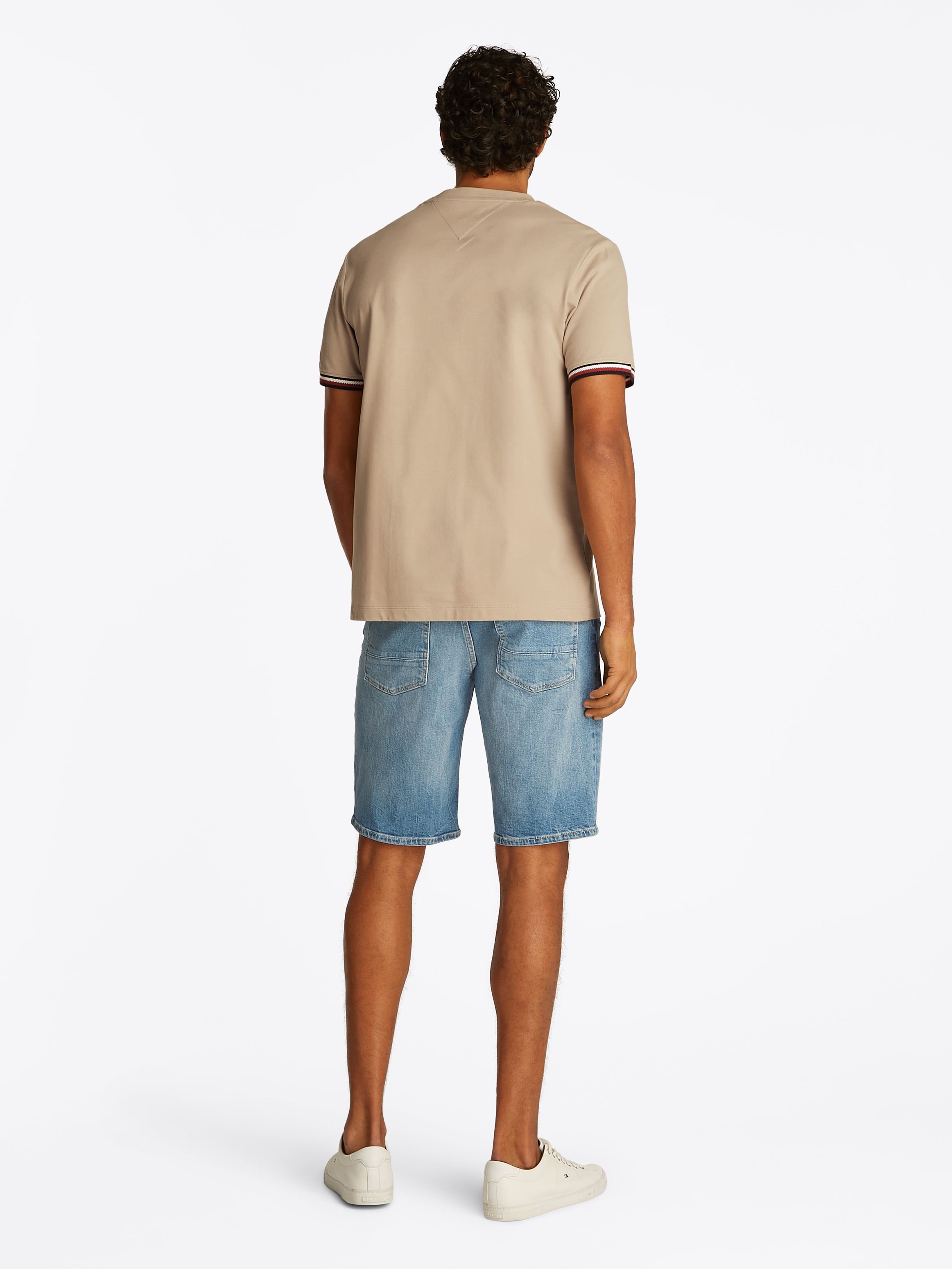Tommy Hilfiger T-Shirt »GLOBAL STRIPE CUFF TEE«