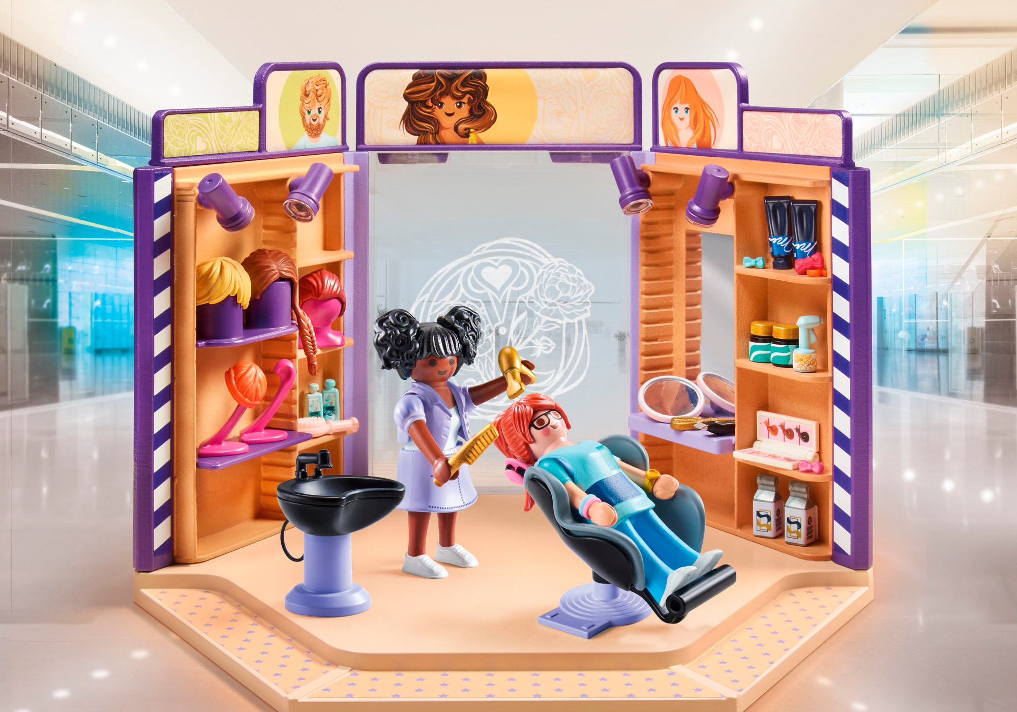 Playmobil® Jeu de construction »Friseursalon (71535), My Life« Made in Europe