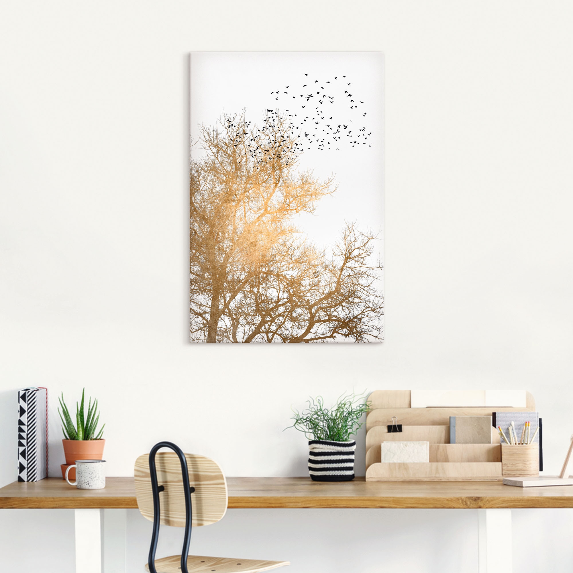 Artland Wandbild »Goldener Himmel«, Himmelsbilder, (1 St.), als Leinwandbild, Poster in verschied. Grössen