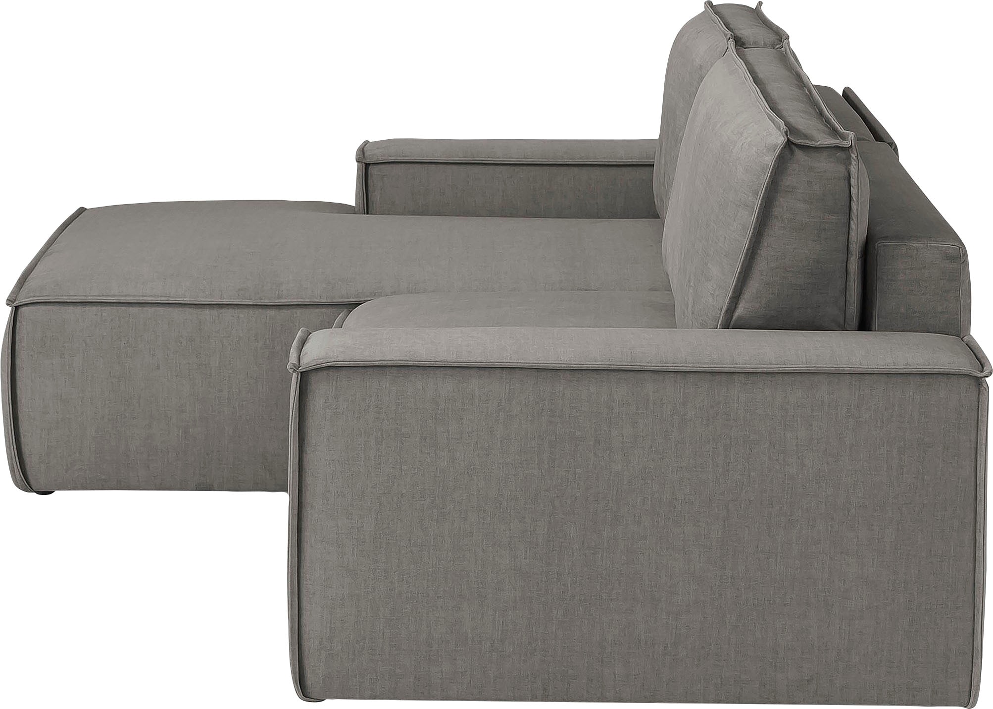 GOODproduct Ecksofa »SHERWOOD Samtvelours L-Form, 267 cm - OTTO. Verlässliche Qualität.« Schlaffunktion mit Bettkasten (210x136 cm), Cord, Vintage, Samtvelours