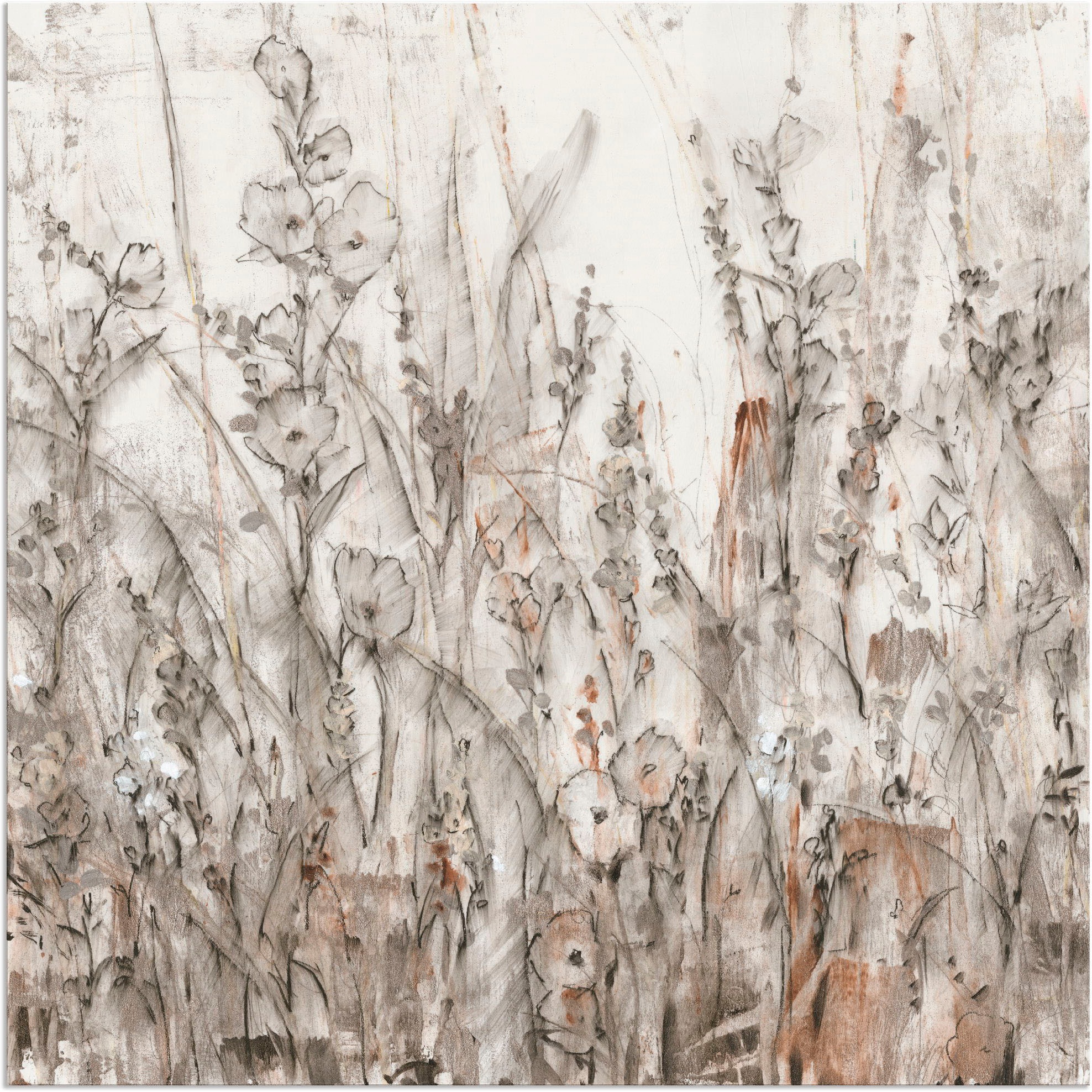 Image of Artland Wandbild »Schatten II«, Blumenwiese, (1 St.), in vielen Grössen & Produktarten - Alubild / Outdoorbild für den Aussenbereich, Leinwandbild, Poster, Wandaufkleber / Wandtattoo auch für Badezimmer geeignet bei Ackermann Versand Schweiz