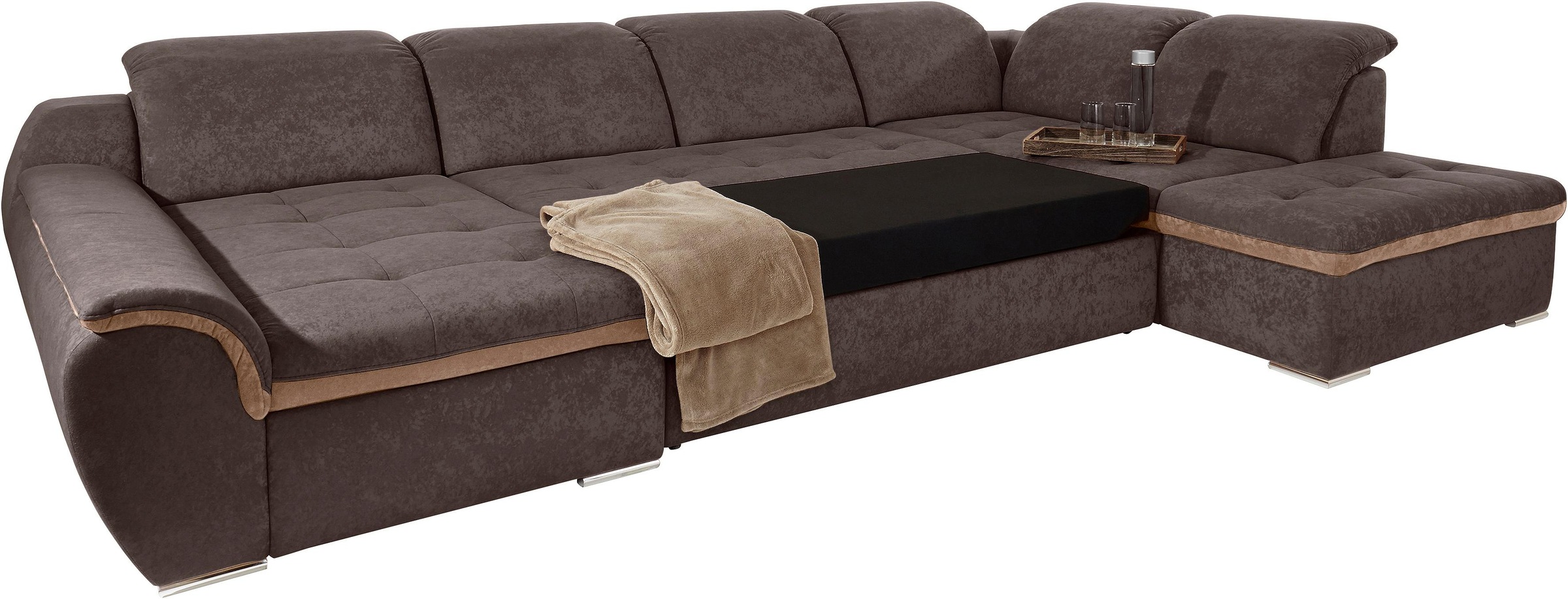 Image of RAUM.ID Wohnlandschaft, wahlweise mit Bettfunktion, inklusive Kopfteilverstellung, frei im Raum stellbar bei Ackermann Versand Schweiz