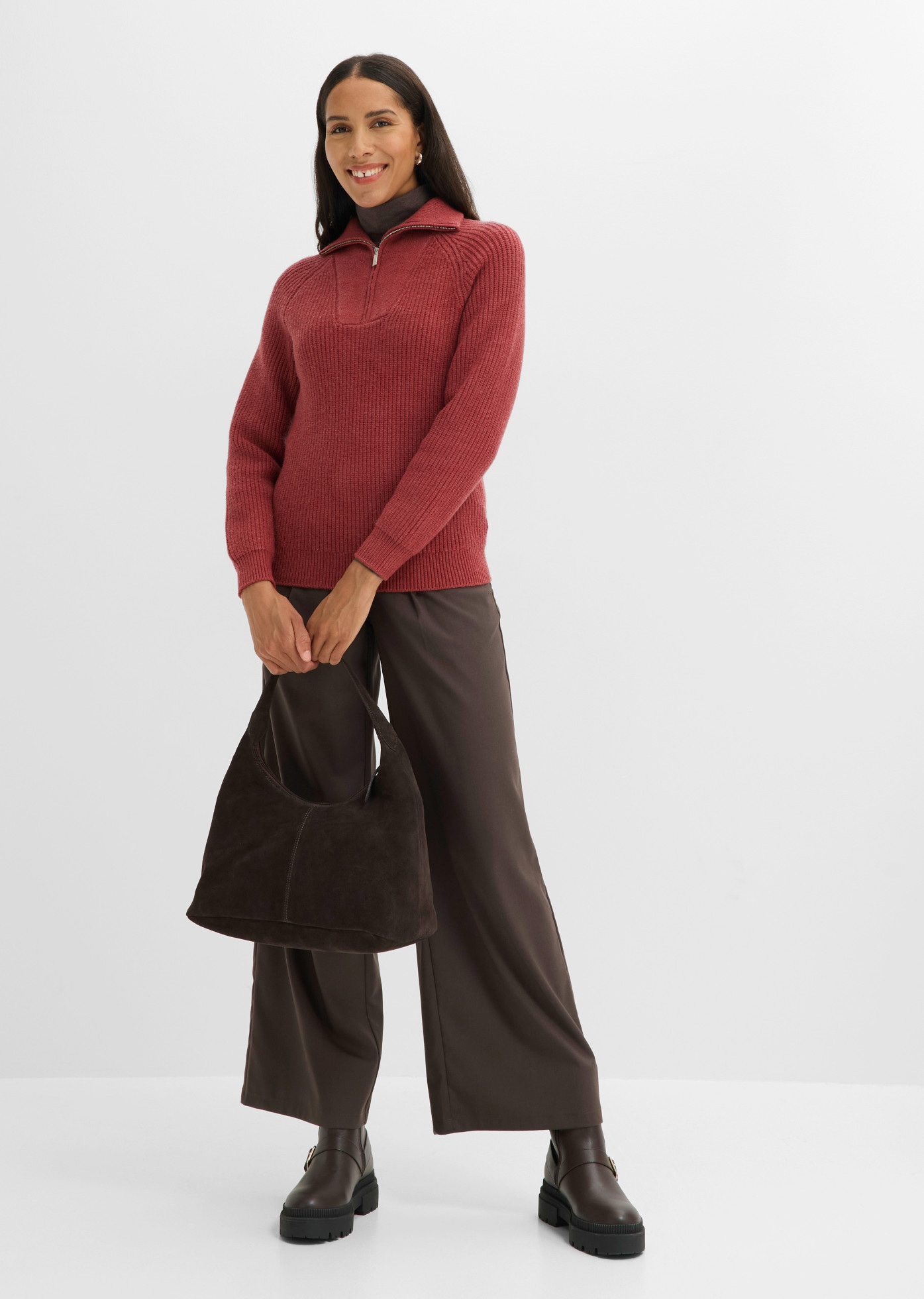 bonprix Troyer avec col à revers, coupe confortable, coupe décontractée, style casual