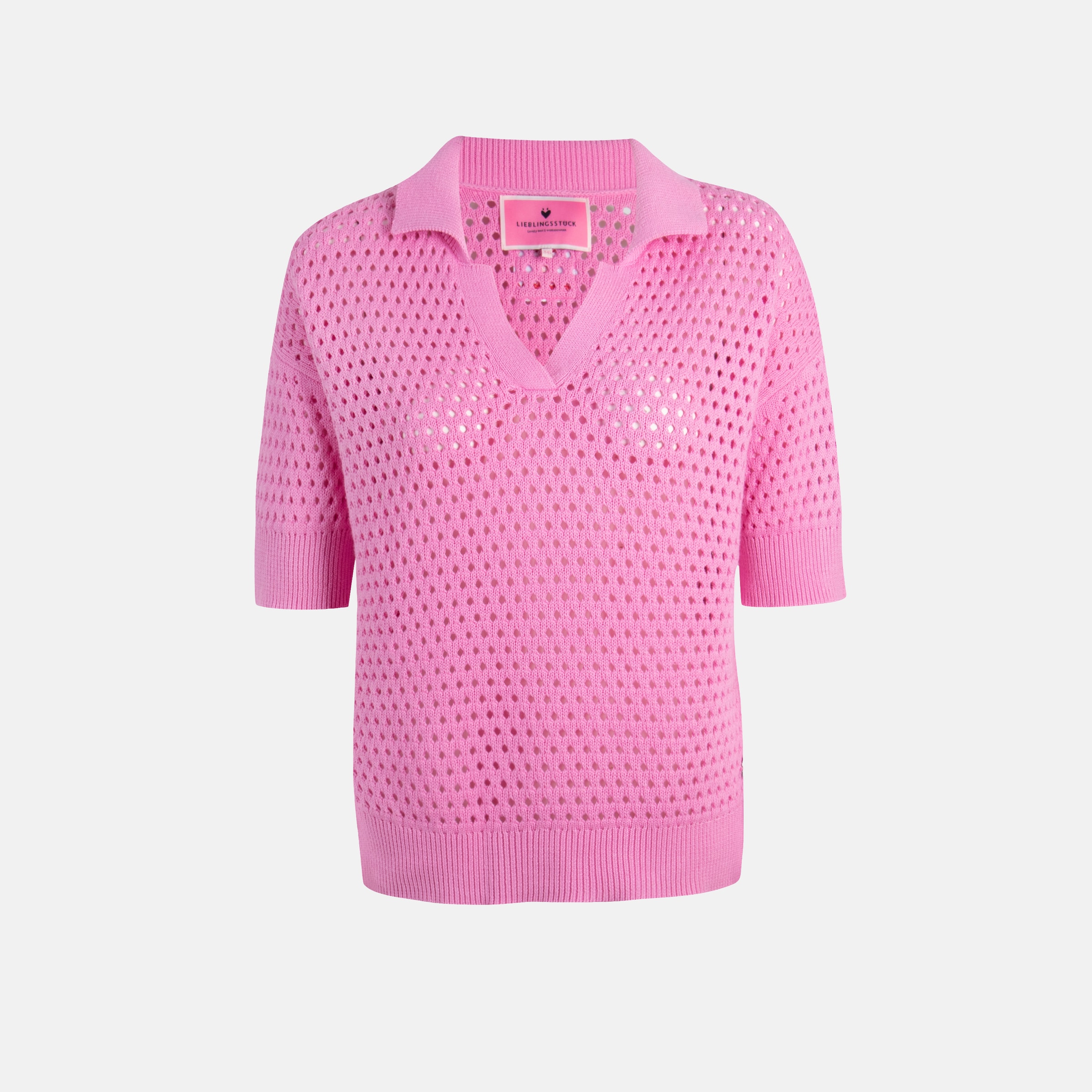 Lieblingsstück Strickpullover »PinsaL«, mit Polokragen