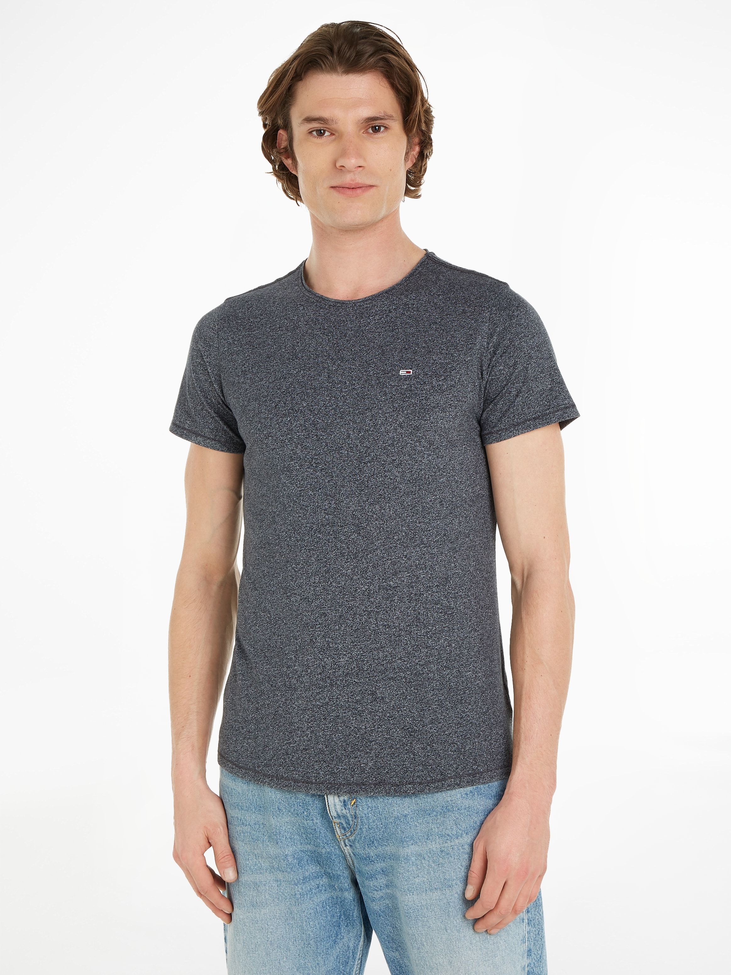 T-Shirt »TJM SLIM JASPE C NECK«, Classics Slim Fit mit Markenlabel