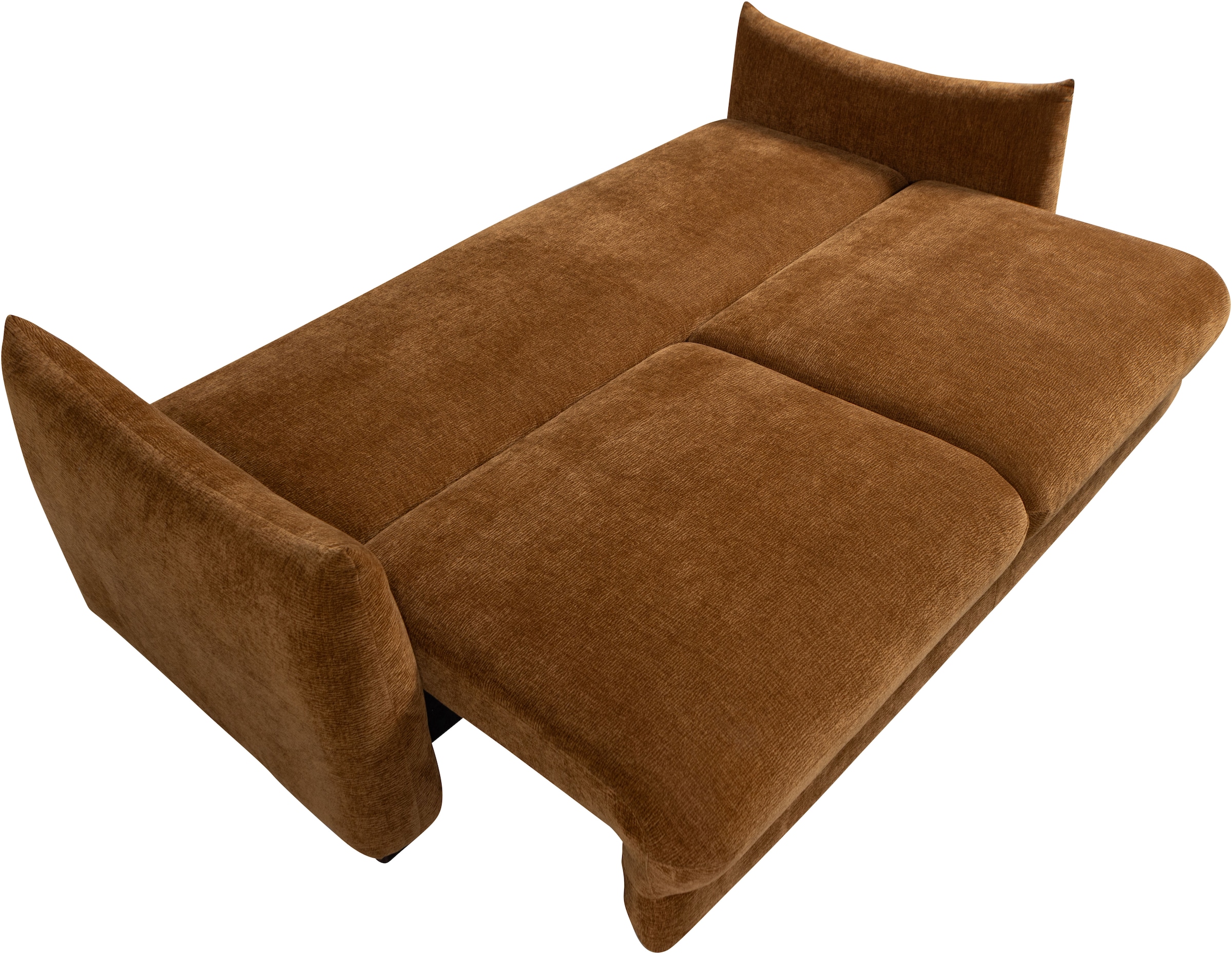 WOOOD Schlafsofa »Jonne Strukturbezug mit Schlaffunktion, H 92 x B 233 x T 105 cm« Tragkraft 220 kg, Sitzbreite 192 cm, Geringe Verschleissfestigkeit