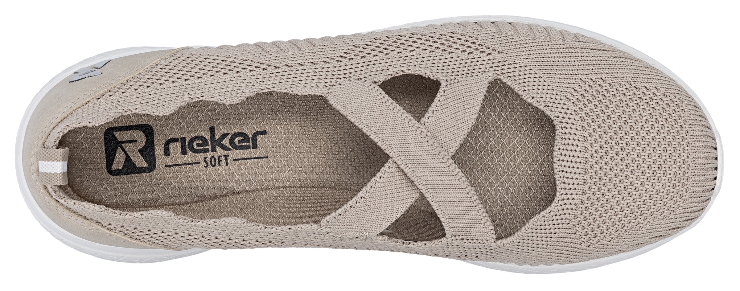 Rieker Ballerines à lanières  Chaussure à enfiler, slipper en fabrication vegan