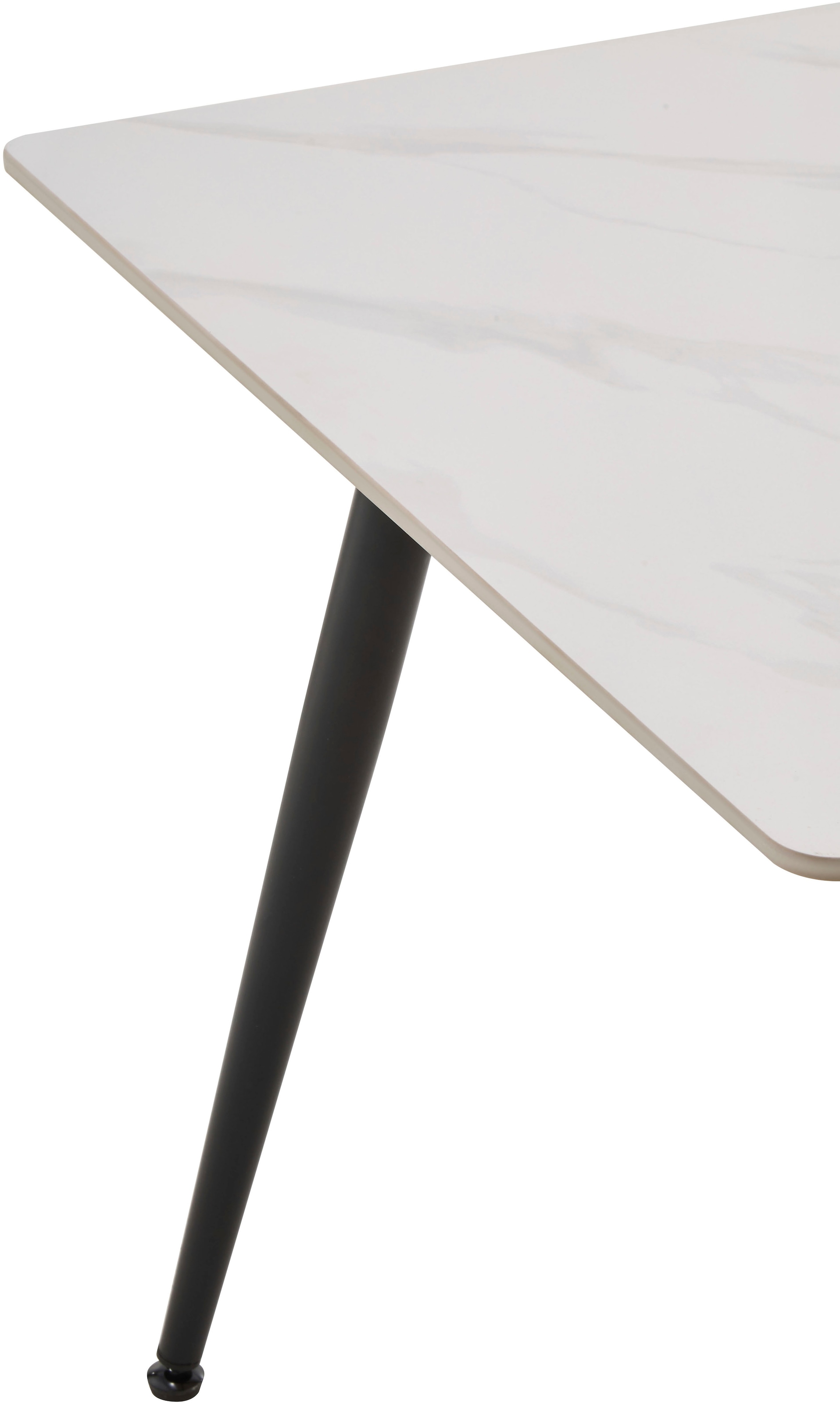 GOODproduct Esstisch »Juniper« 1 Stk. tlg. Tisch 140x80cm in Sinterstein-Keramikoptik für bis zu 6 Personen