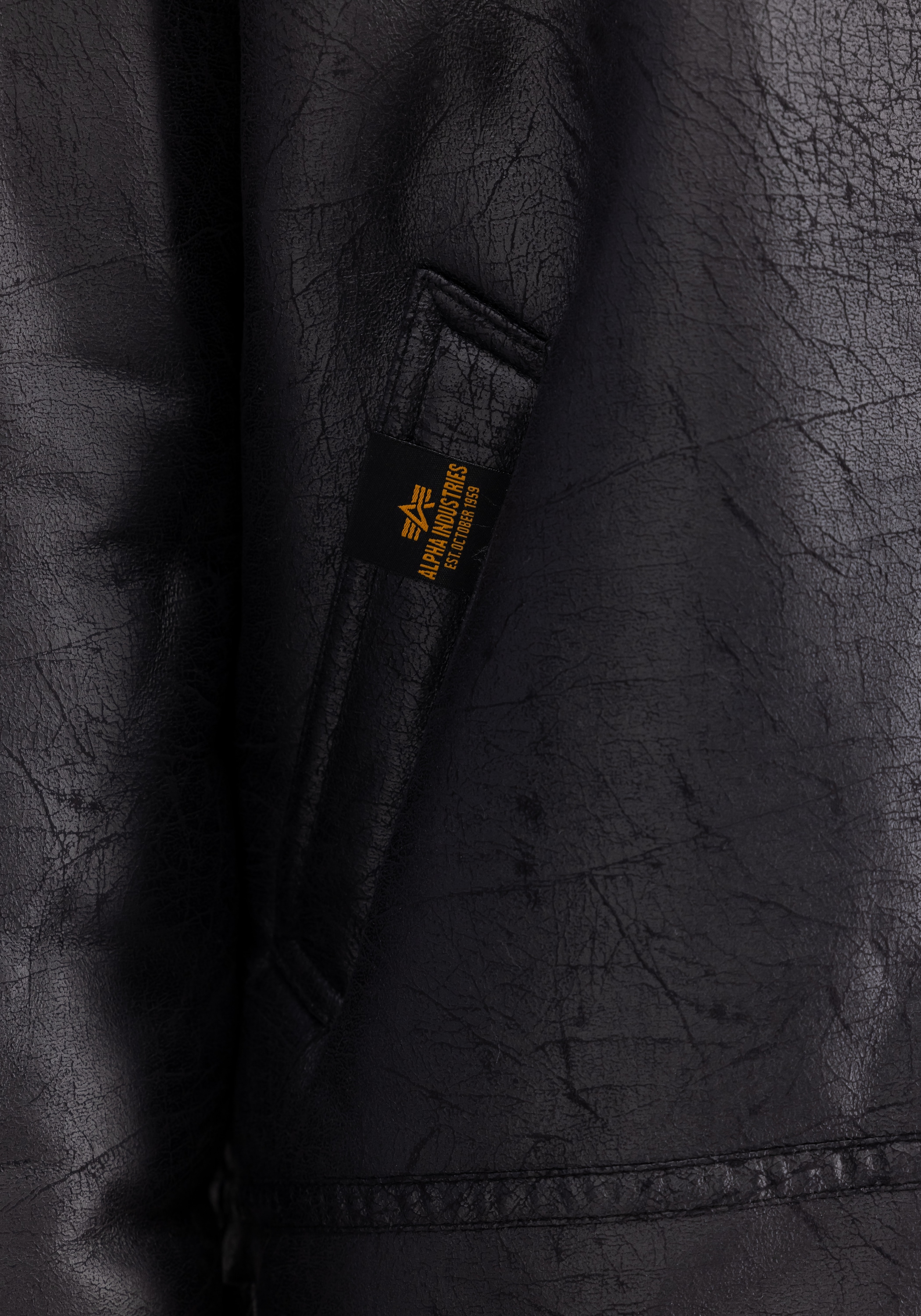 Alpha Industries Lederjacke »Alpha Industries Men - Bomber Jackets B-3 Faux Leather«