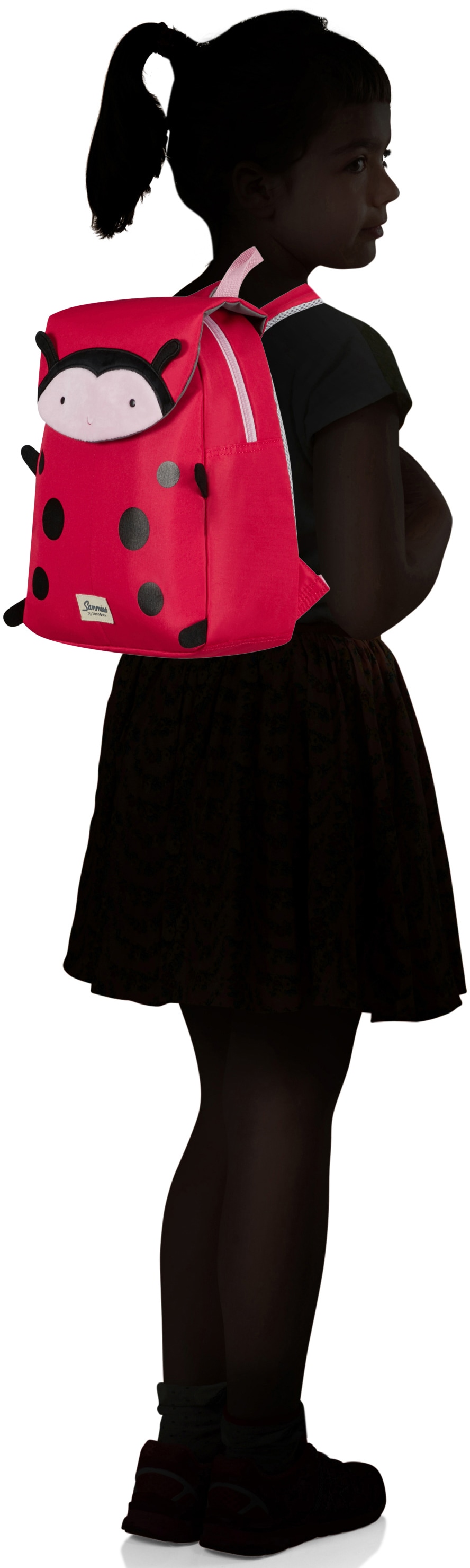 Samsonite Kinderrucksack »Happy Sammies ECO, S+, Ladybug Lally«, reflektierende Details, Kindergartenrucksack Kinderfreizeitrucksack Kinder-Backpack