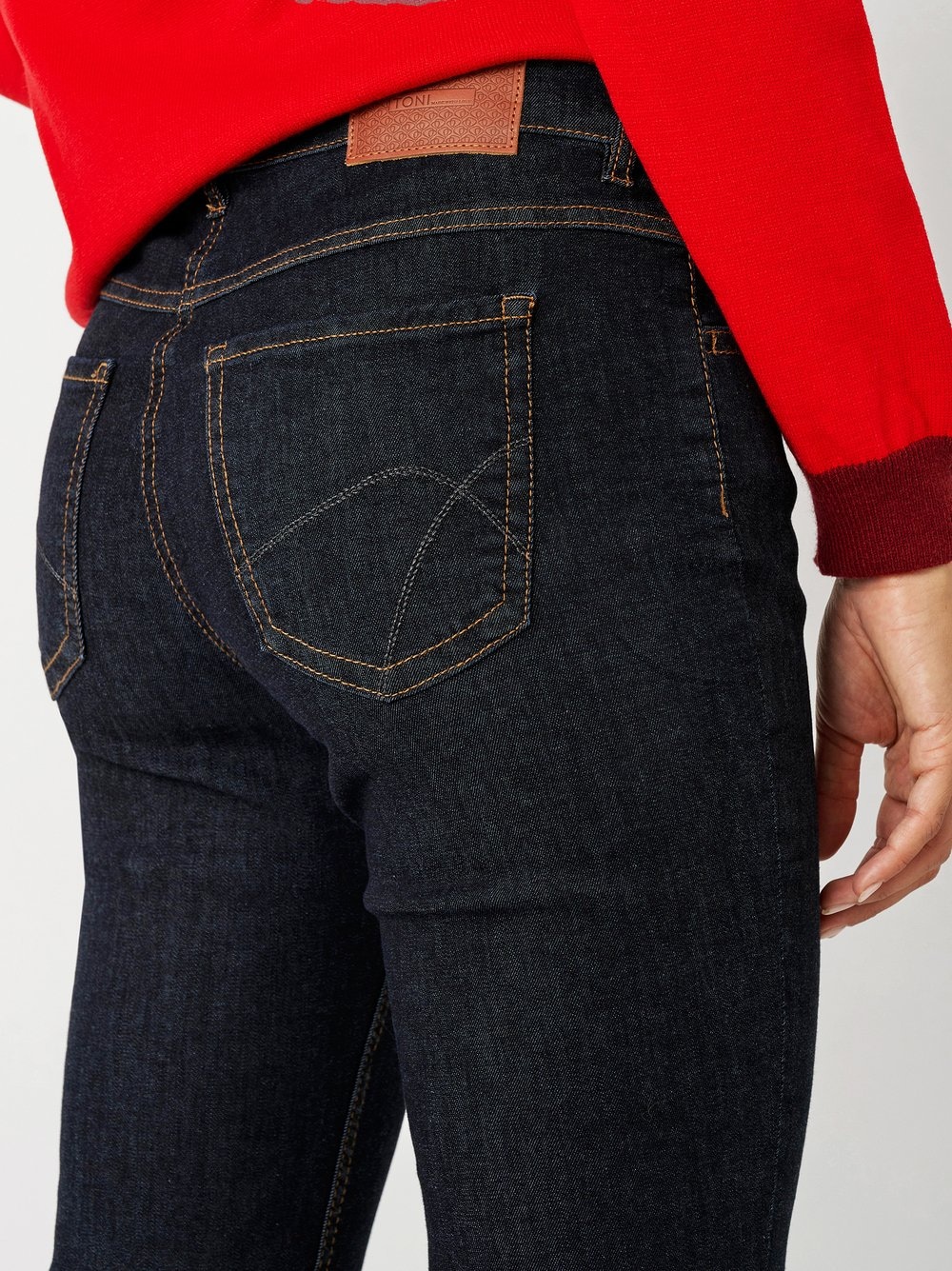 TONI 5-Pocket-Hose »Perfect Shape Bootcut«, mit Kontrastnähten