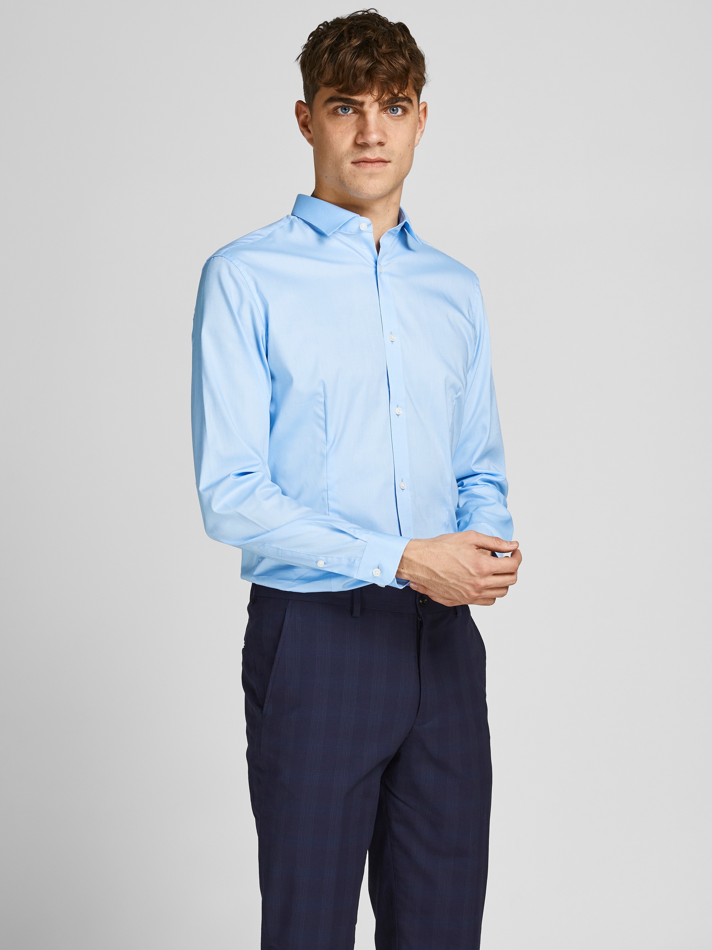 Jack & Jones Chemise à manches longues »JJPRPARMA SHIRT L/S NOOS« avec col chemise