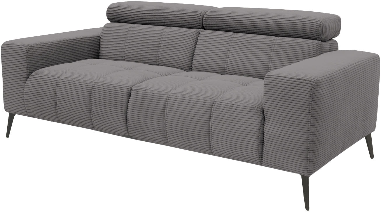 DOMO collection 2-Sitzer »Trento, mit Kufenfuss oder Einzelfuss«, wahlweise mit Kopfteilverstellung und in zwei Grössen erhältlich
