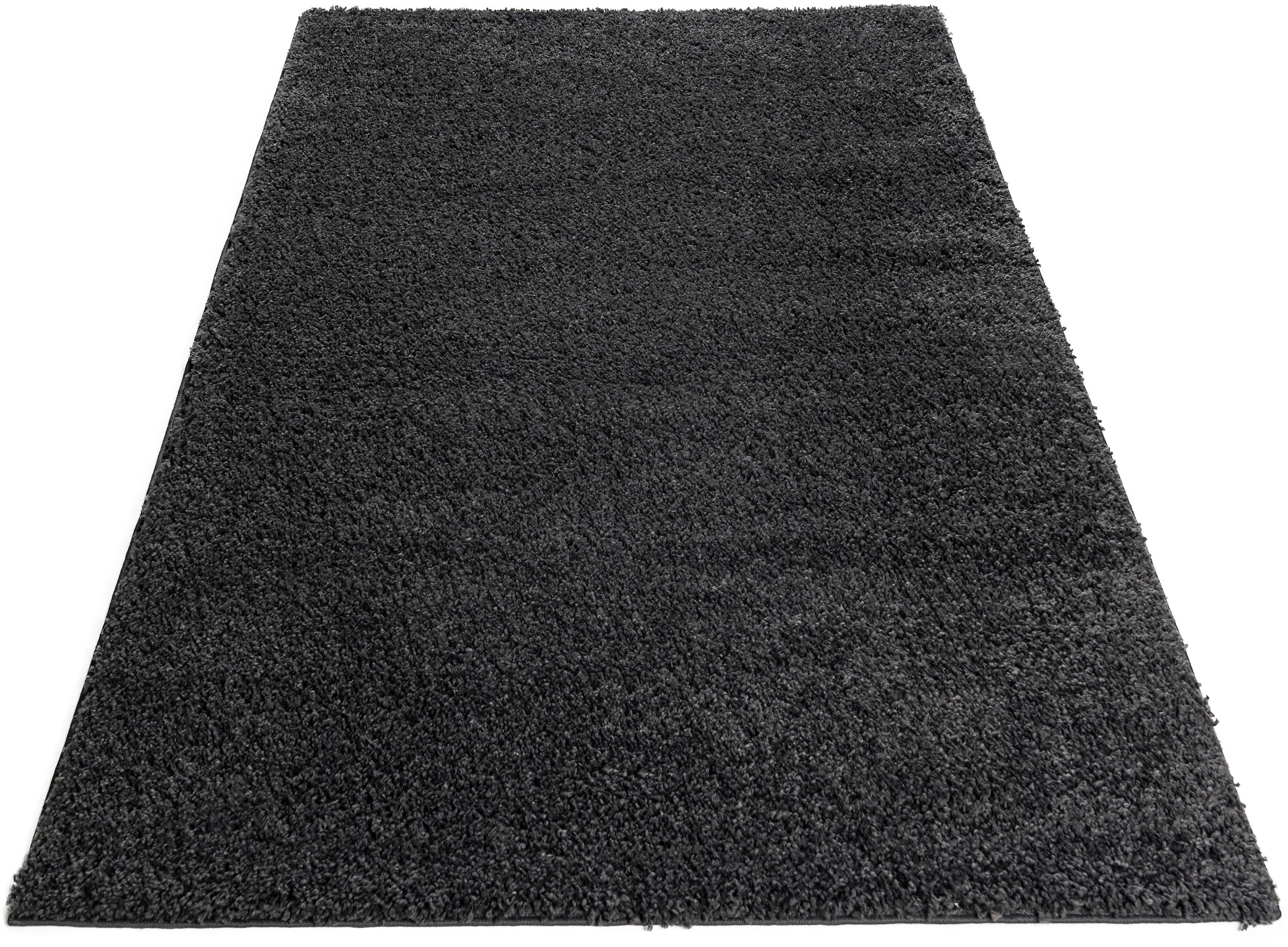 Home affaire Hochflor-Teppich »Shaggy 30«, rechteckig, 30 mm Höhe, Teppich, Uni Farben, besonders weich und kuschelig
