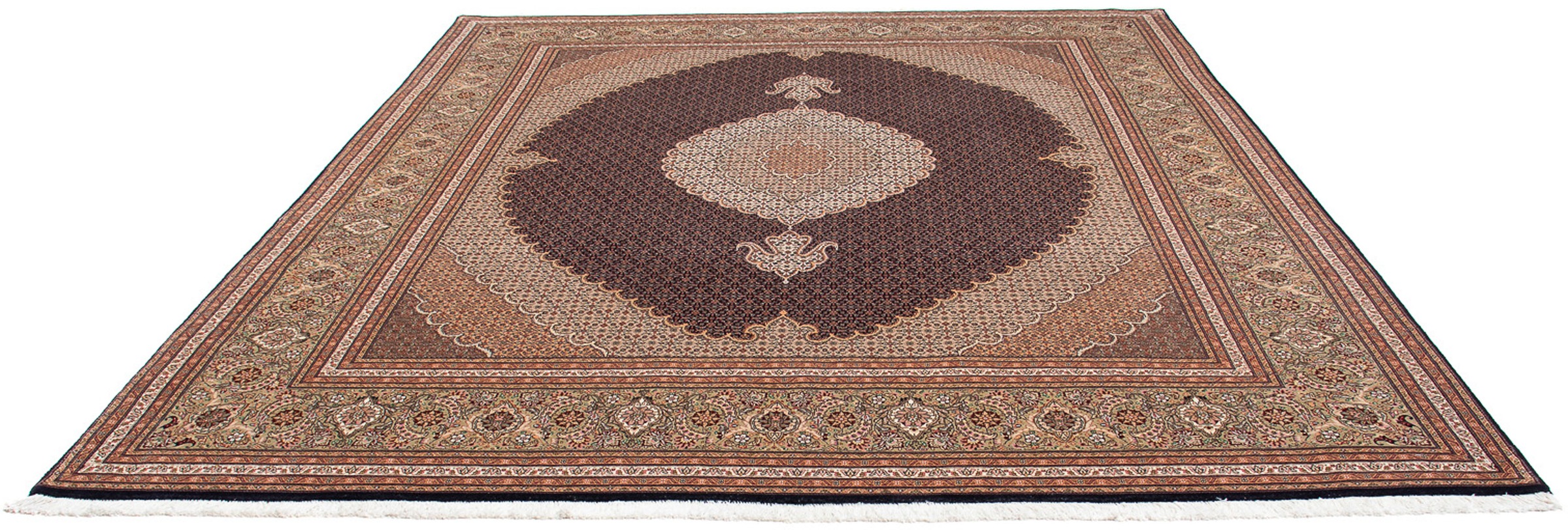 Image of morgenland Orientteppich »Perser - Täbriz - 292 x 254 cm - mehrfarbig«, rechteckig, 10 mm Höhe, Wohnzimmer, Handgeknüpft, Einzelstück mit Zertifikat bei Ackermann Versand Schweiz