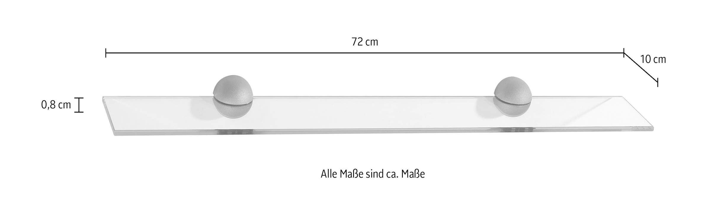Saphir Einlegeboden »bestehend aus Glas« 1 Stk. tlg.