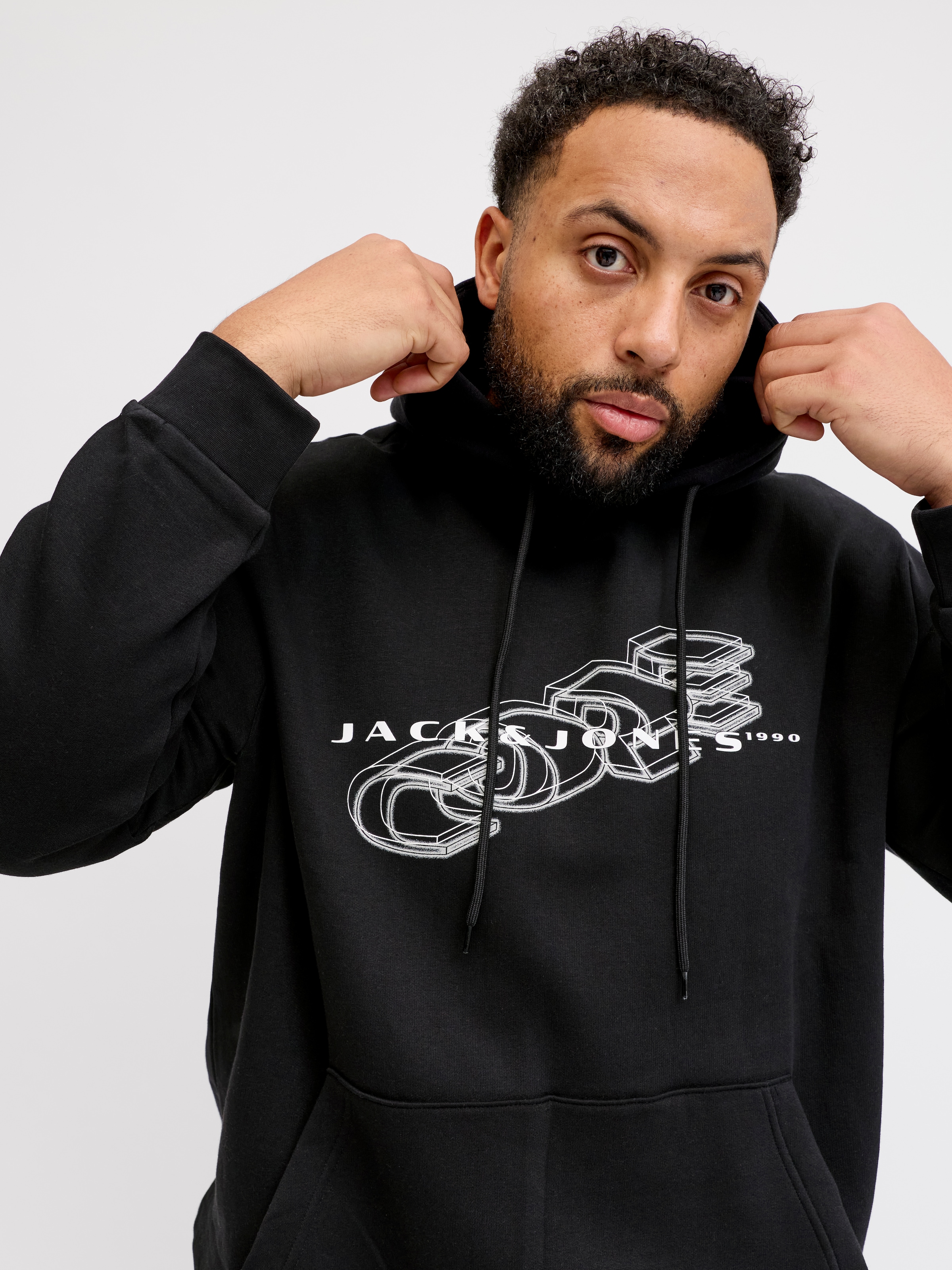 Jack & Jones PlusSize Sweat à capuche »JCOFUSION BRANDING SWEAT HOOD PLS«
