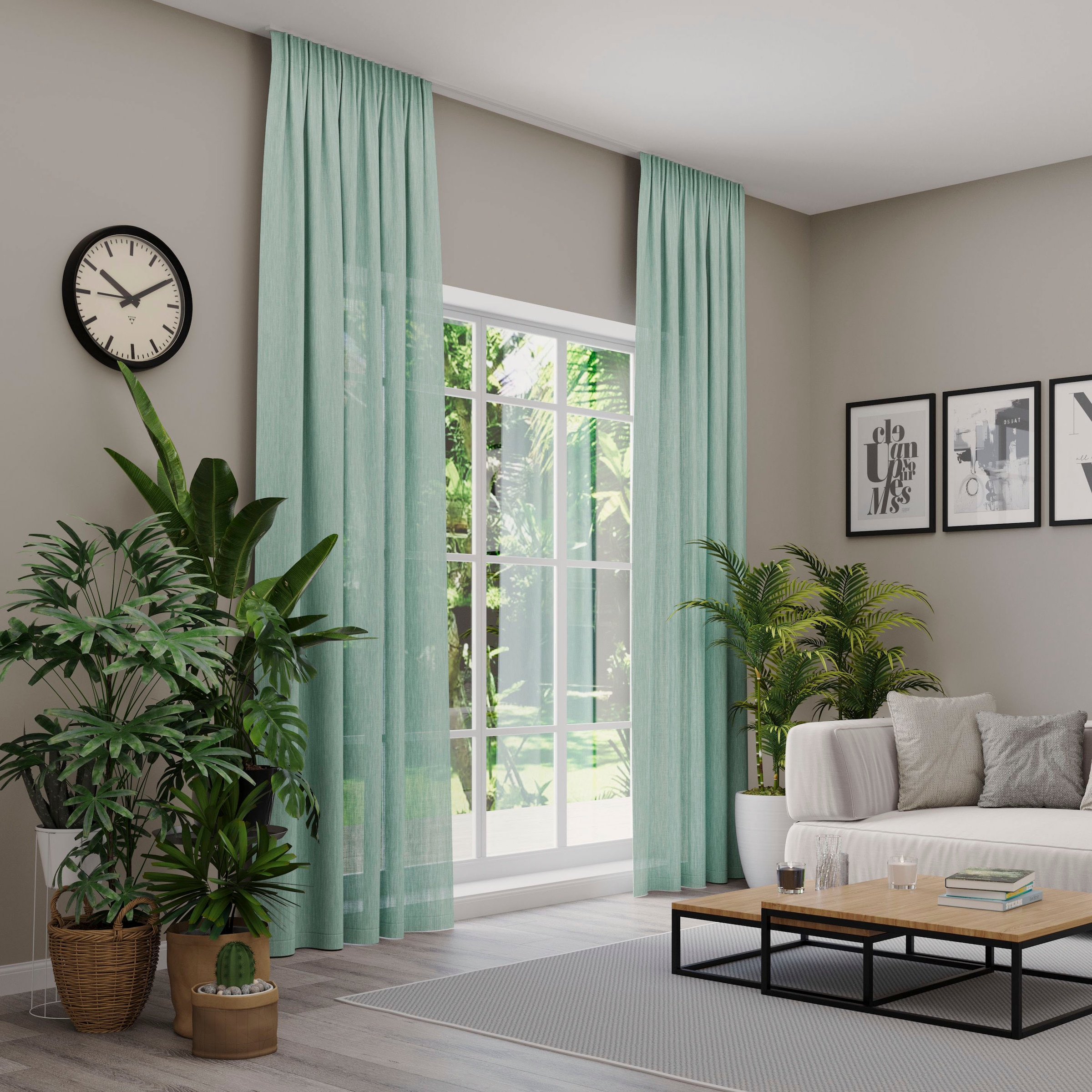 Neutex for you! Rideau »Libre-ECO« Bande multifonctionnelle 1 cuis tlg. nach Mass