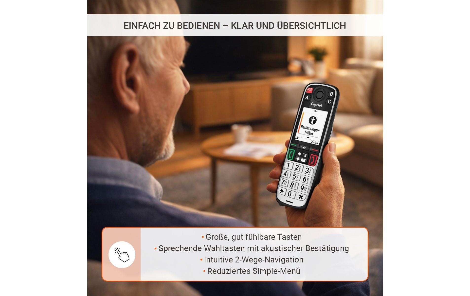 Gigaset Schnurloses DECT-Telefon »EASY 500« ( )