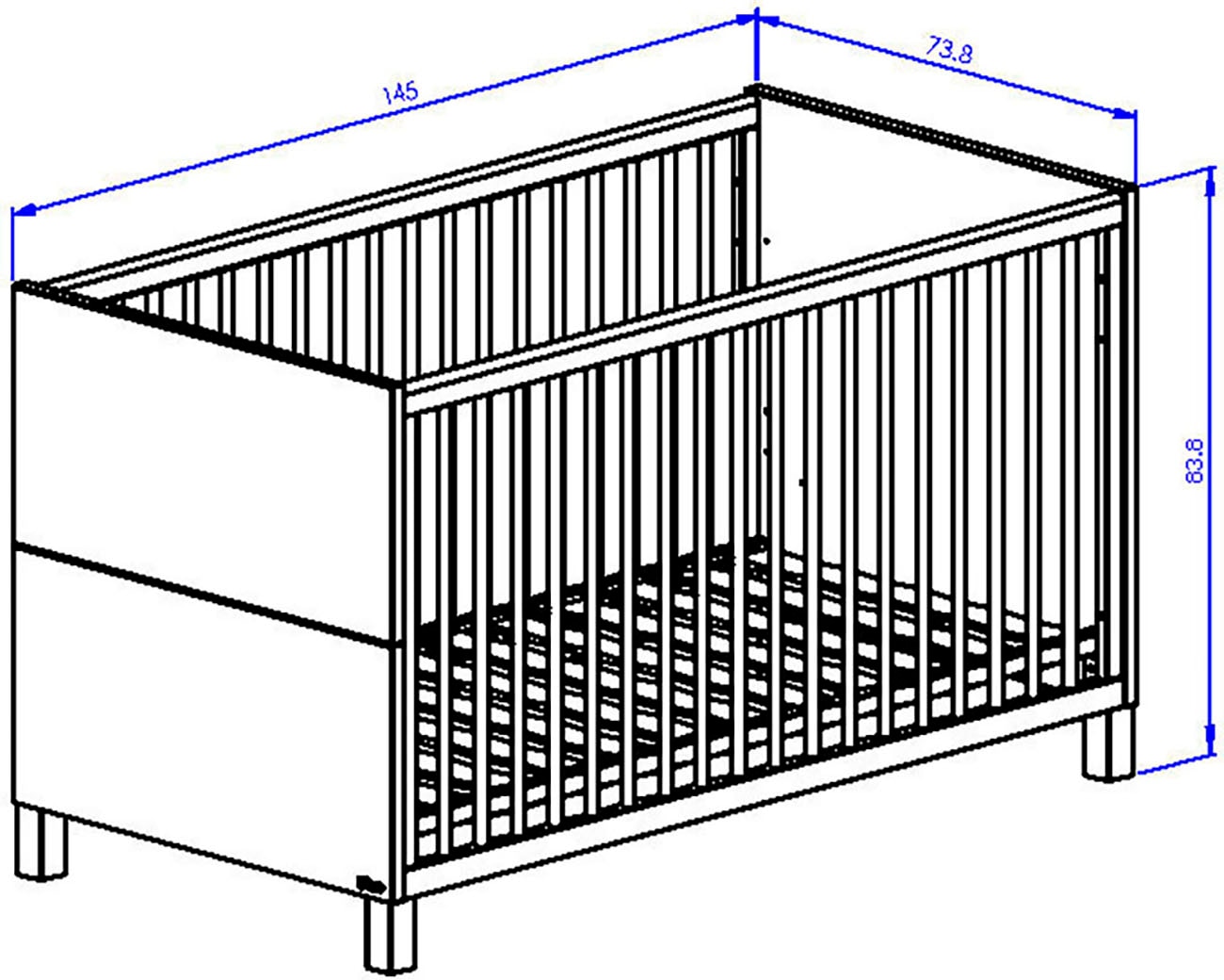 Gami Set complet pour chambre de bébé »Achille Set N°2« 4 cuis tlg. Praktisches und funktionales Babyzimmer
