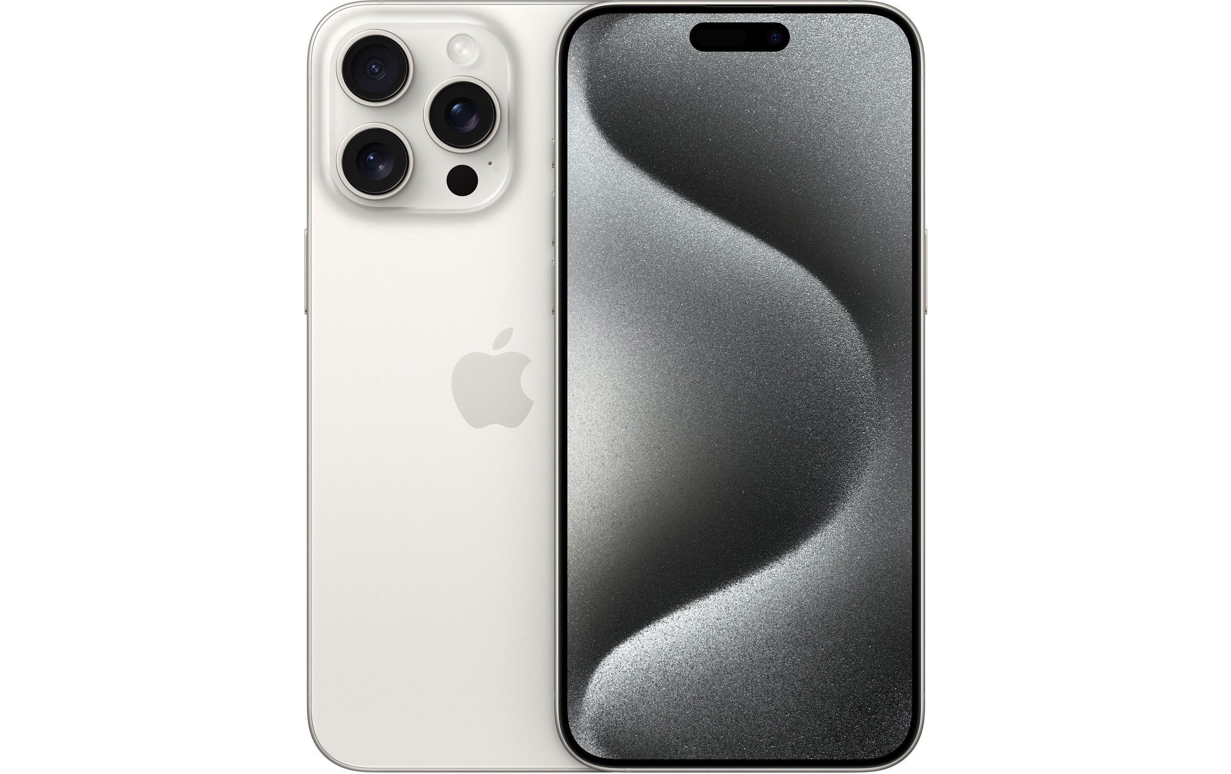 Apple Smartphone »iPhone 15 Pro Max«, Titan Weiss, 17 cm/6,7 Zoll, 48 MP Kamera