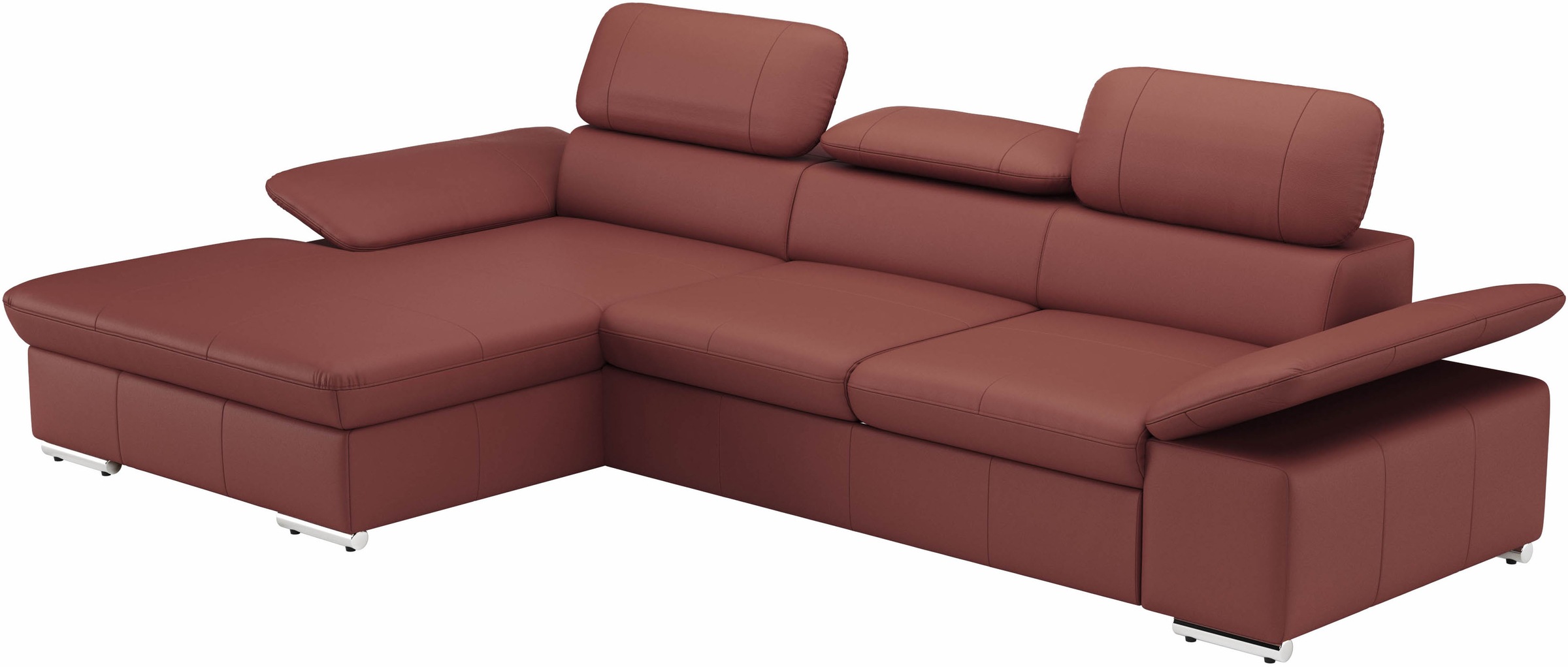 sit&more Ecksofa »Valantine L-Form«, inkl. Kopf- und Armteilverstellung, wahlweise mit Bettfunktion