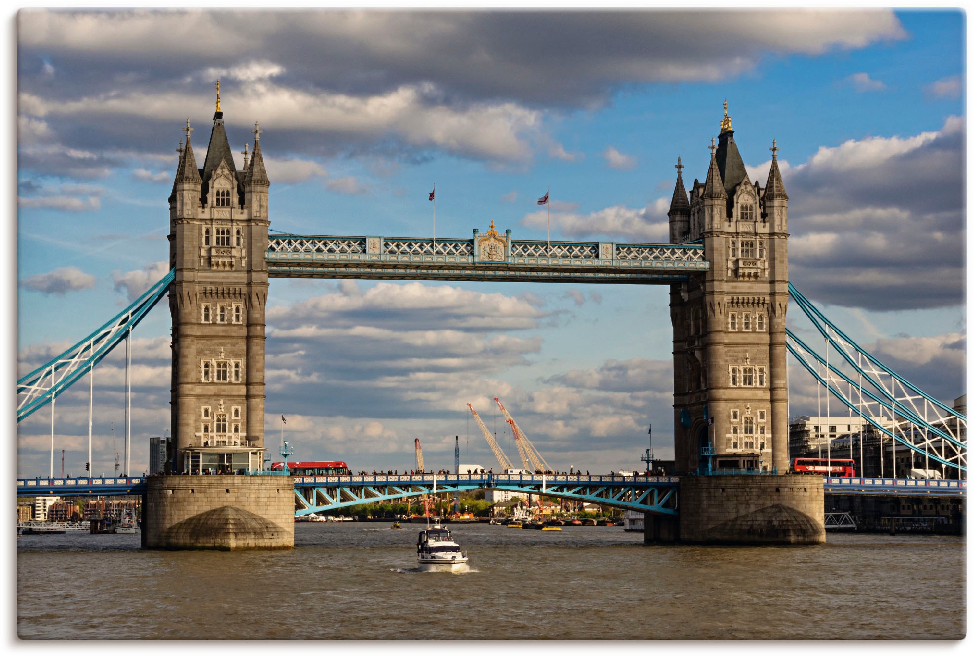 Image of Artland Wandbild »Tower Bridge 01«, Grossbritannien, (1 St.), in vielen Grössen & Produktarten - Alubild / Outdoorbild für den Aussenbereich, Leinwandbild, Poster, Wandaufkleber / Wandtattoo auch für Badezimmer geeignet bei Ackermann Versand Schweiz
