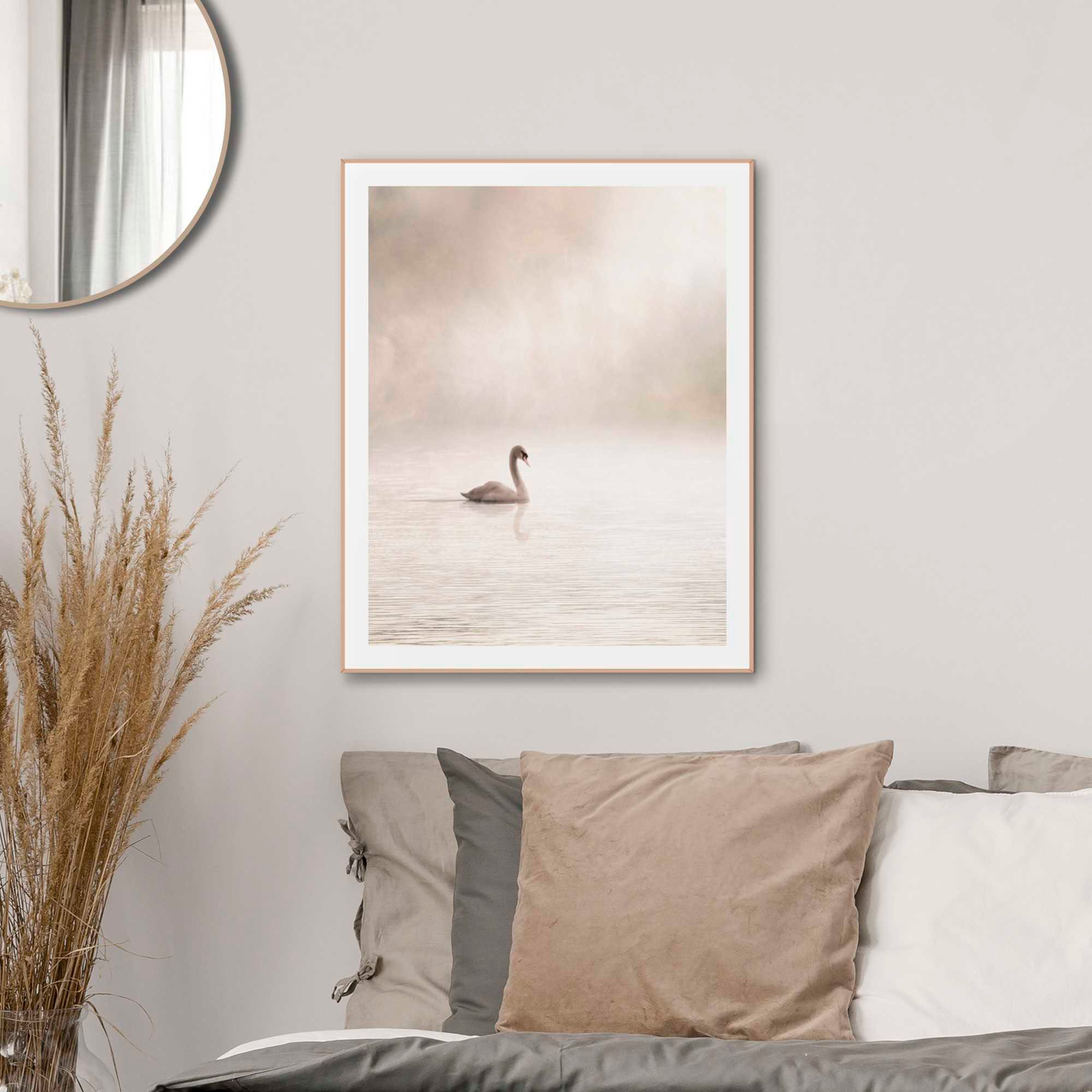 Reinders! Poster »Schwan im Nebel«