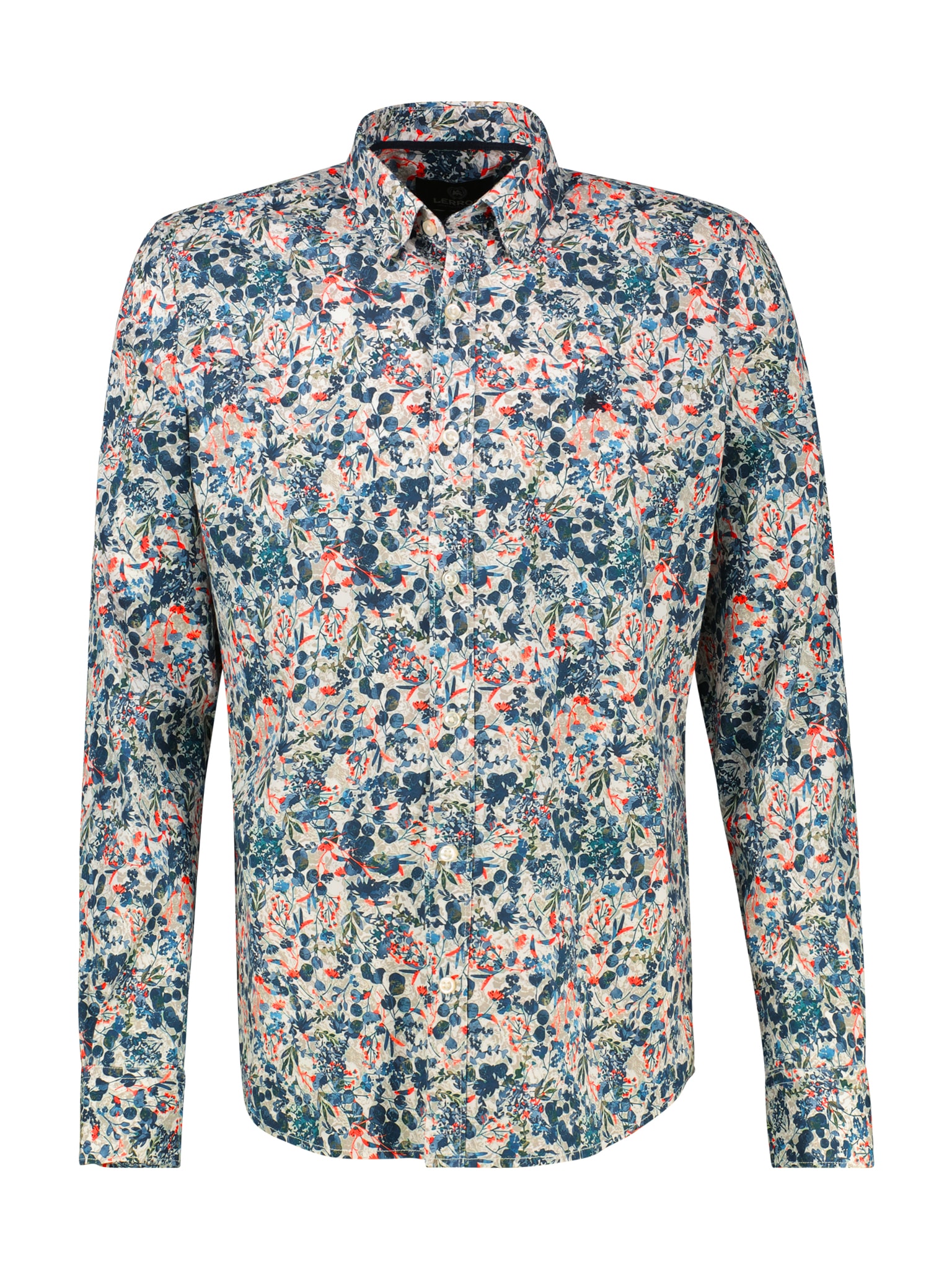 LERROS Chemise à manches longues avec imprimé minimal, fleuri