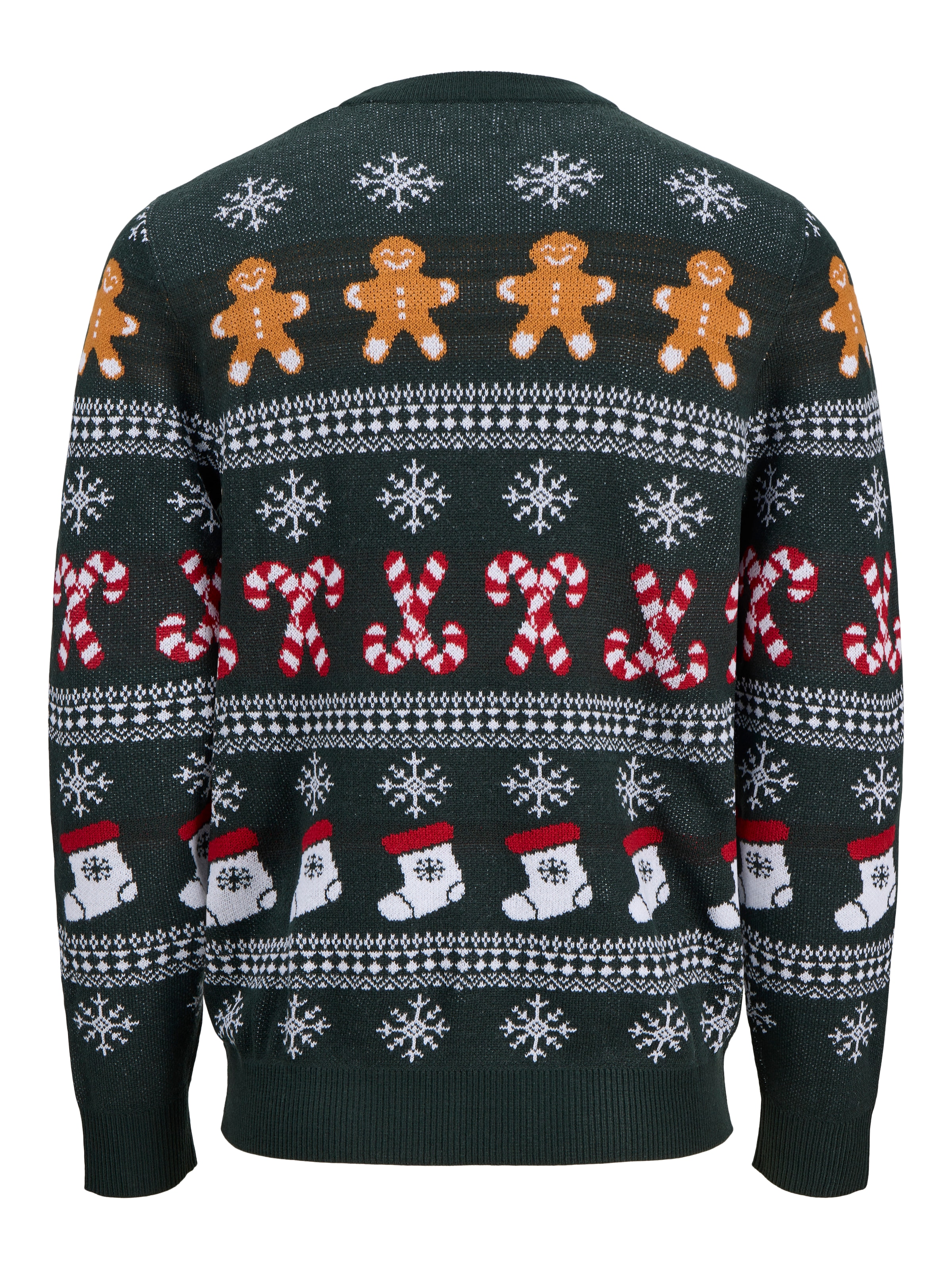Jack & Jones Pull en tricot »JJXMAS SANTA KNIT CREW NECK« Kunstfaser, regular fit