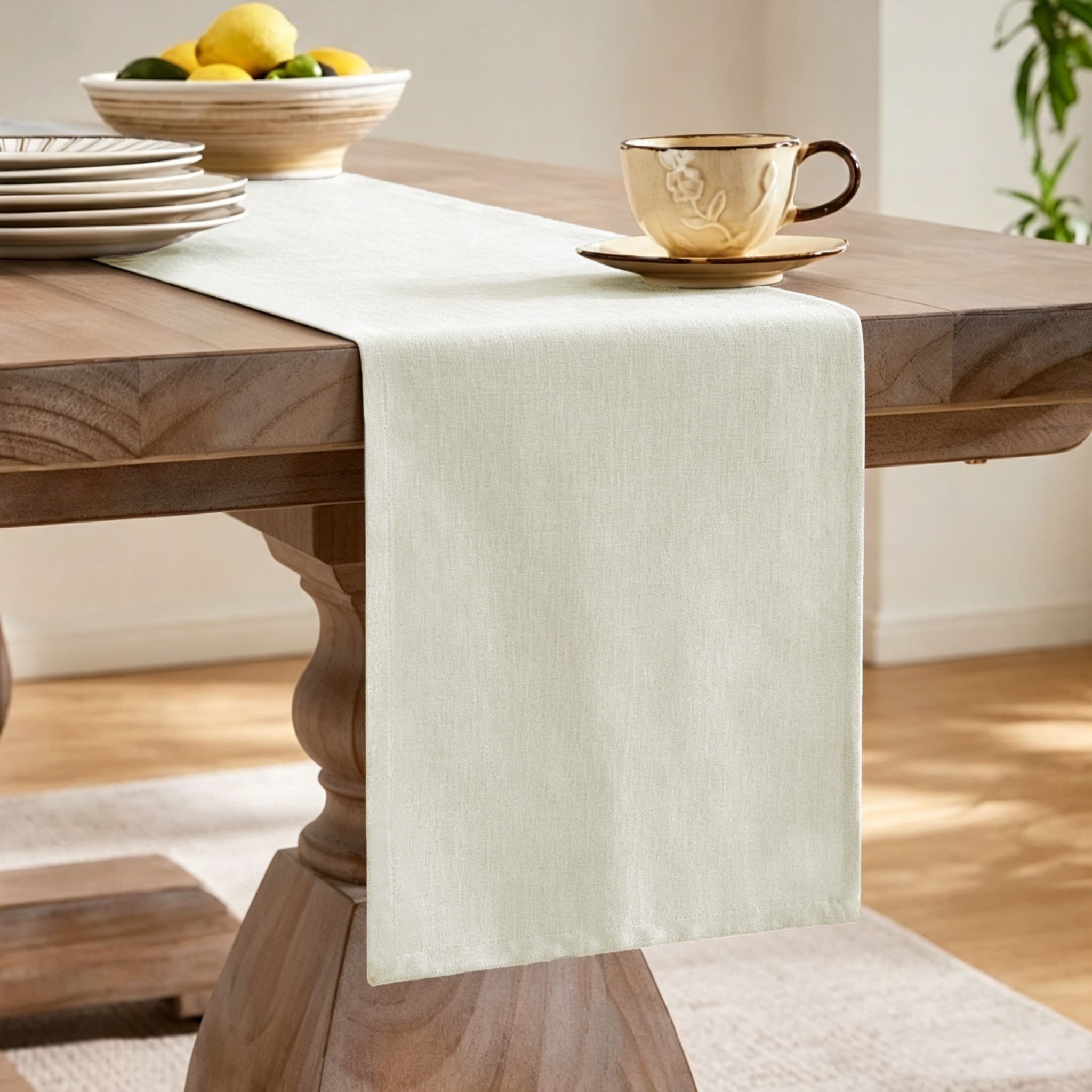 GOODproduct Tischläufer »Ozzie« Formstabil & pflegeleicht, gewebtes Design, uni, Dekoration, Esszimmer