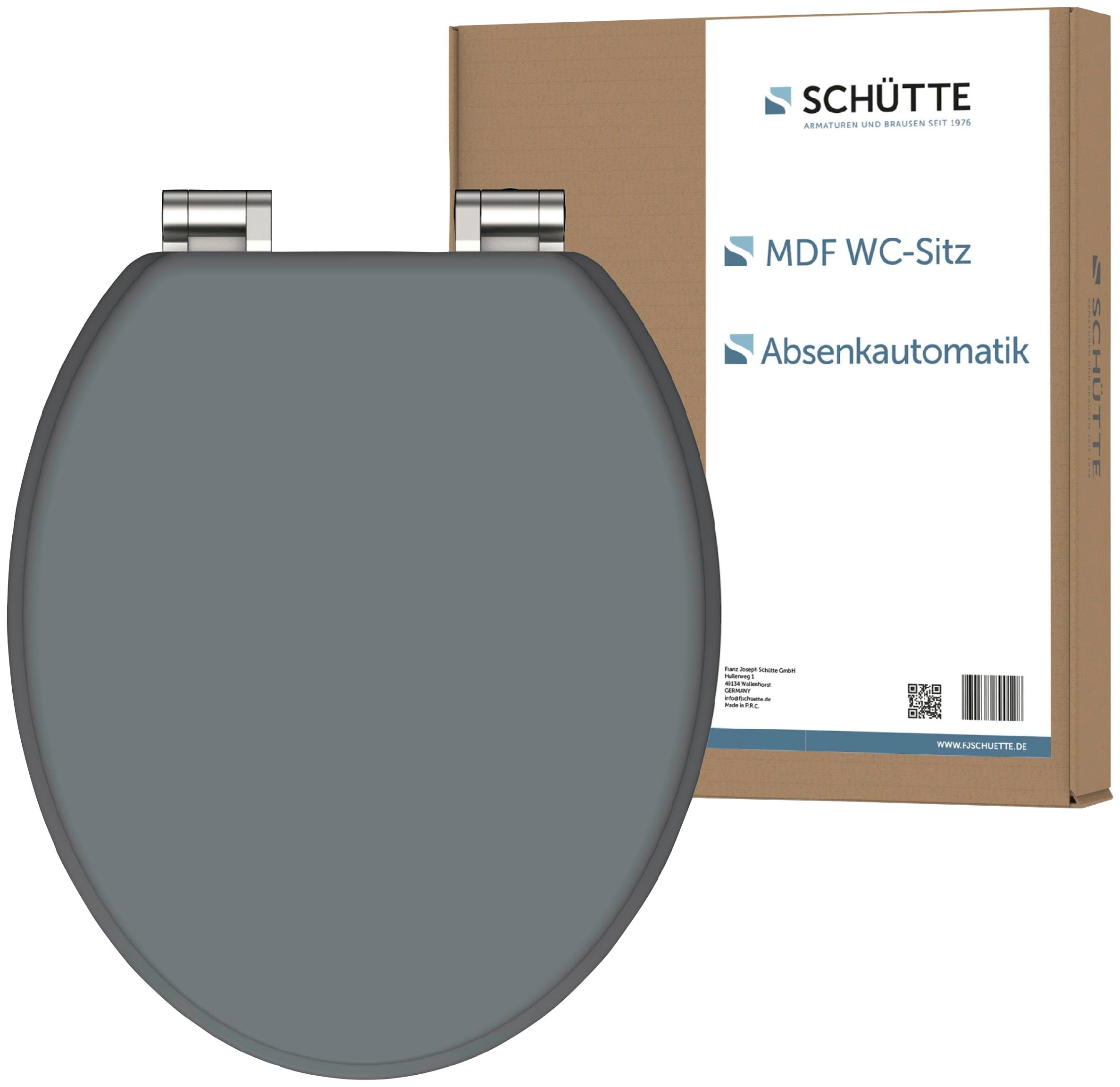 Image of Schütte WC-Sitz "SPIRIT GREY" Toilettendeckel, mit Absenkautomatik