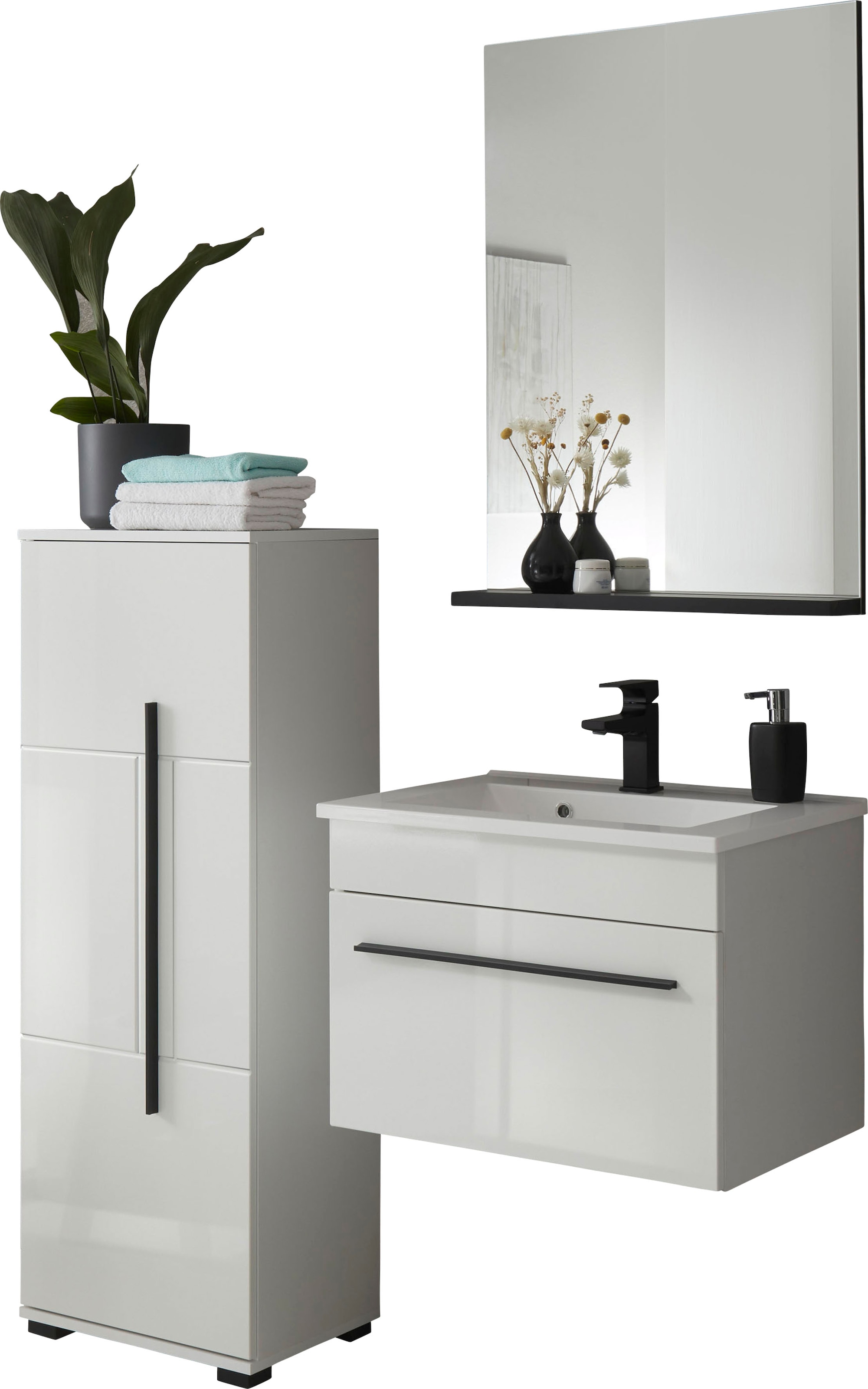 Image of Home affaire Badmöbel-Set "Cantara, Bad im modernen Design, 3-teiliges Badezimmer" Set, 3 Stk. tlg.