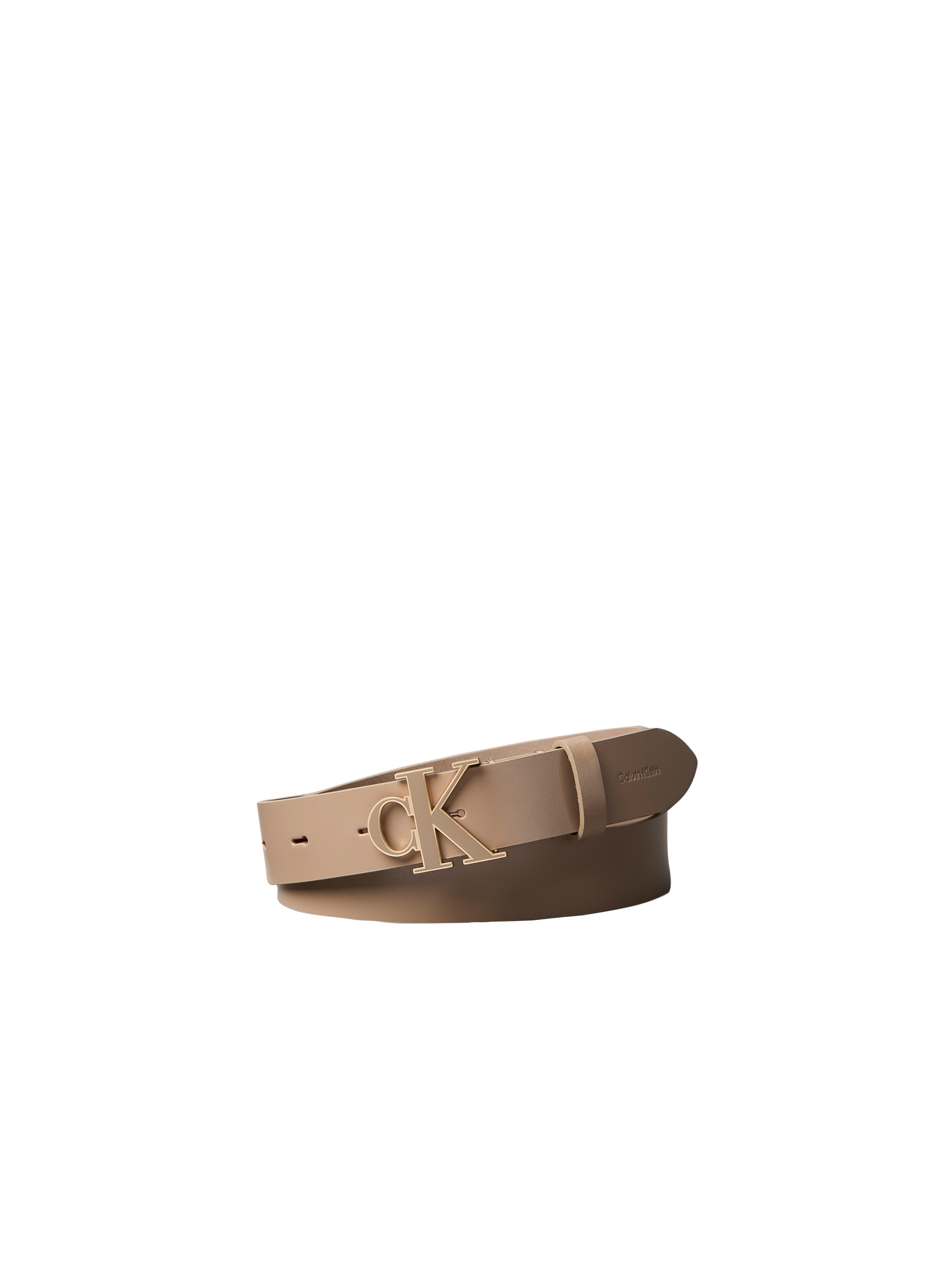 Image of Calvin Klein Jeans Ledergürtel "ROUND CK BUCKLE 30MM BELT INLAY" Grössenverstellbar mit Metallschliesse