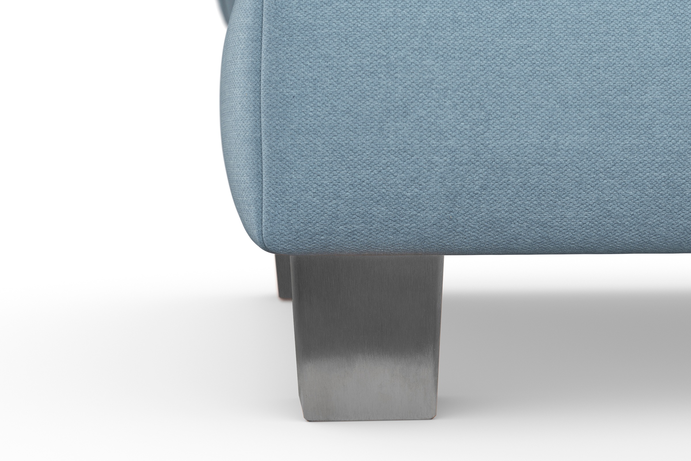 sit&more Polsterhocker »Dundee«, mit Klappfunktion, Federkern und hochwertigen Edelstahlfüssen