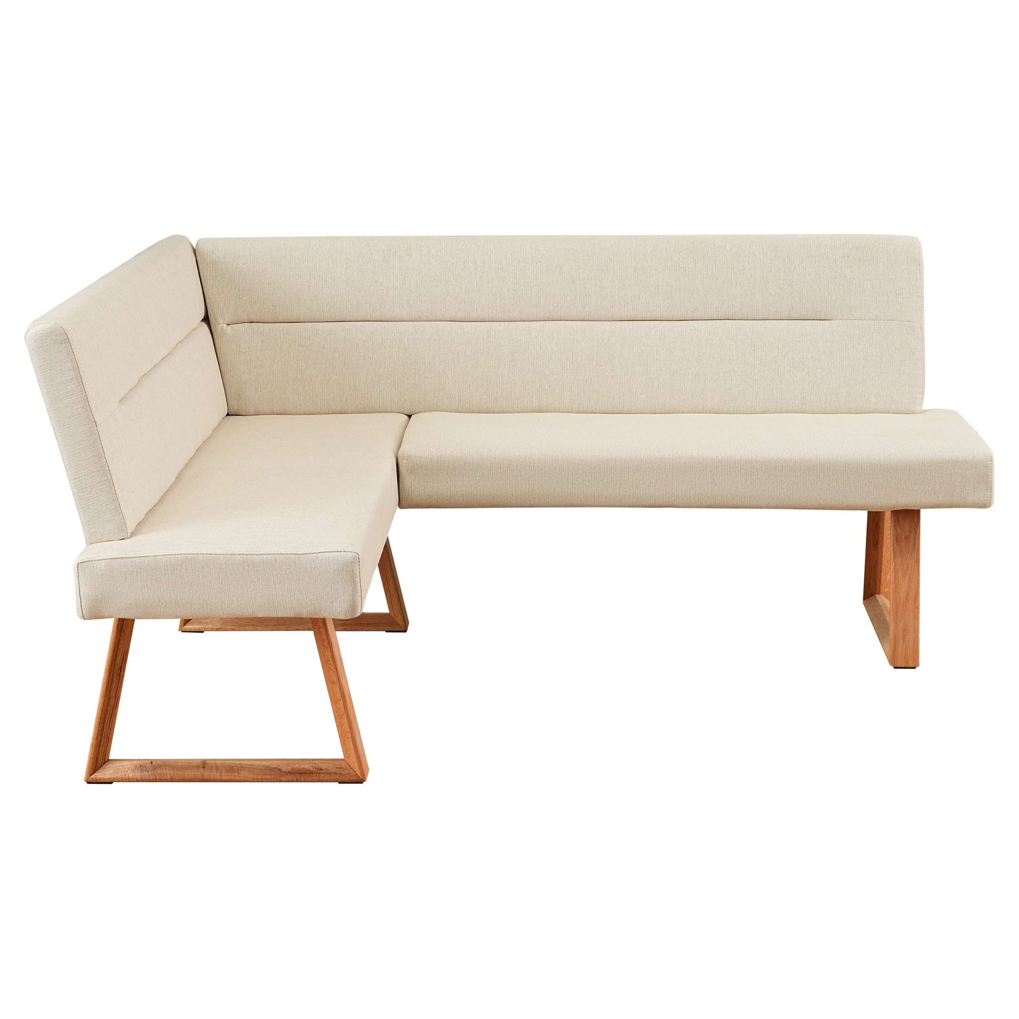 GOODproduct Eckbank »Emilia« Beine aus massiver Eiche, pflegeleichtem Webstoff Bezug, Breite 190 cm