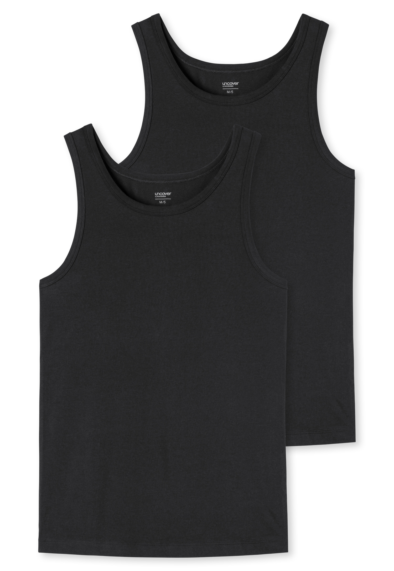 Image of uncover by SCHIESSER Unterhemd "Uncover Cotton" 2er Pack, Rundhals, elastisch, Cotton-Mix, Multipack