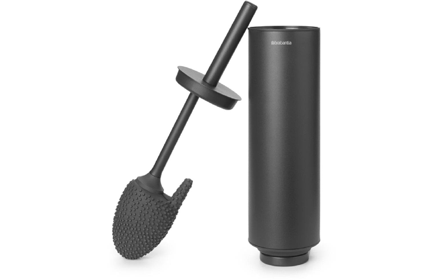 Brabantia WC-Garnitur »Mindset Anthrazit«, aus Kunststoff-Silikon