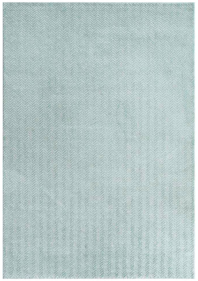 Carpet City Teppich »Friseé-Teppich  FANCY805« rechteckig 12 mm Höhe Läufer, Kurzflor, Einfarbig, 3D-Optik, Zickzack Look, Wohnzimmer