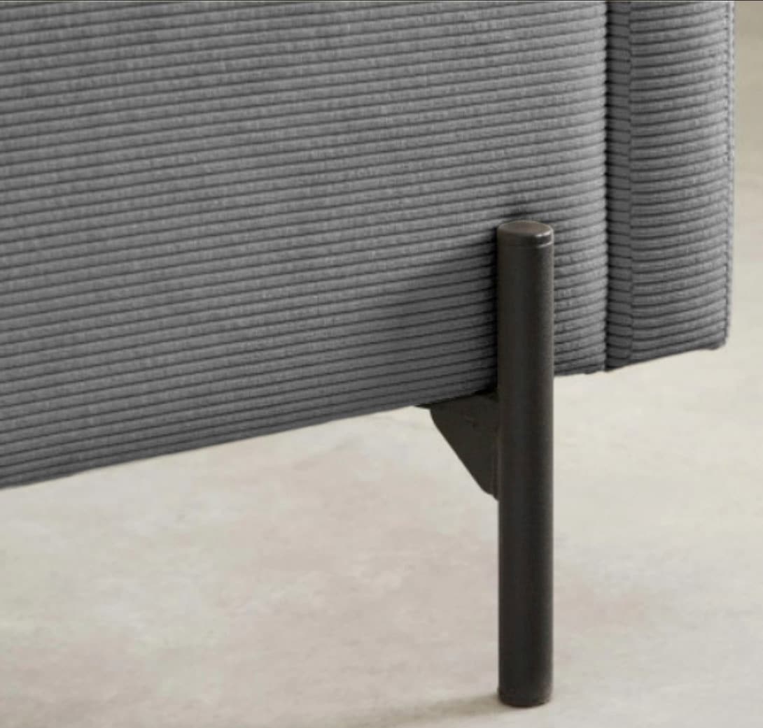 Home affaire Polsterbett »LAVOISIER Bettgestell mit Lattenrost, Breite 140/160/180/200 cm, Cord« Rahmenbett mit Kopfteil, ohne Matratze und Topper