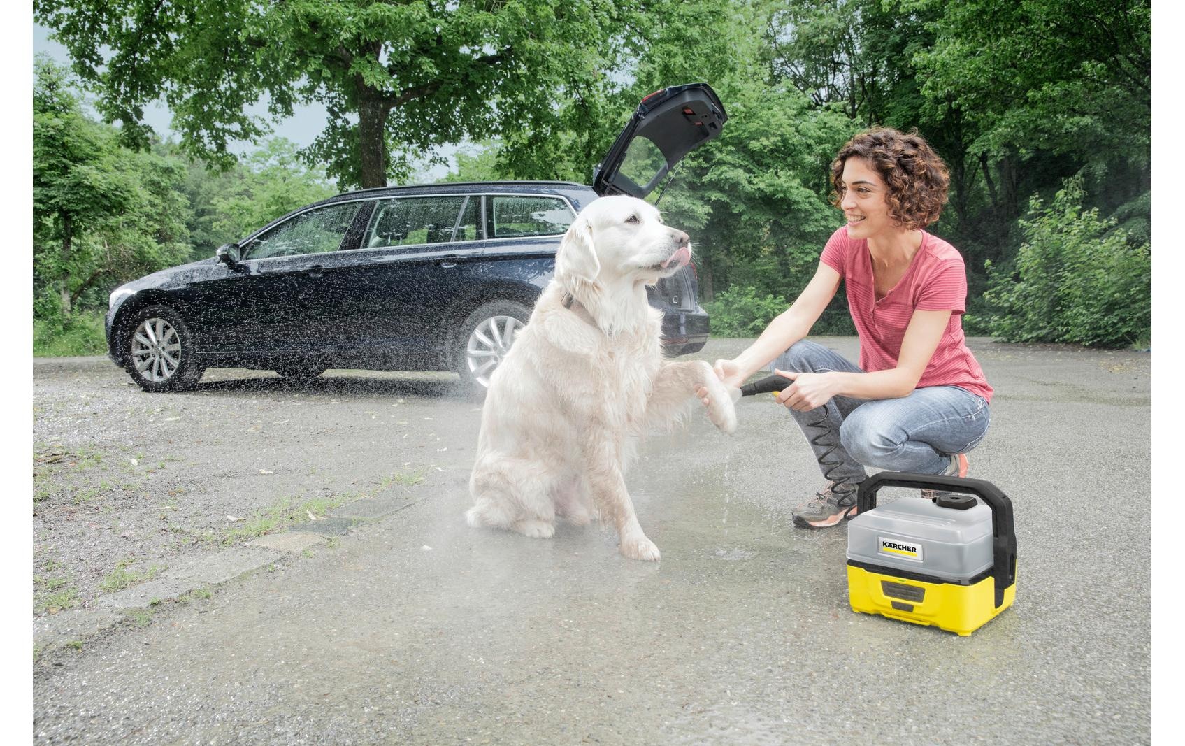 Kärcher Professional Nettoyeur à pression sans fil »OC 3 + Pet EU« Kompakter mobiler Niederdruckreiniger mit integriertem Akku