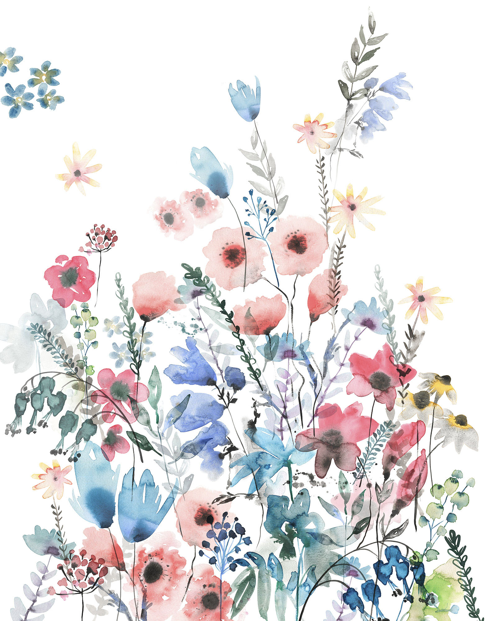Image of Komar Fototapete »Aquitaine«, Wald-floral, Grösse: 200 x 250 cm (Breite x Höhe), Deutsches Qualitätsvlies (150 g/m²) bei Ackermann Versand Schweiz