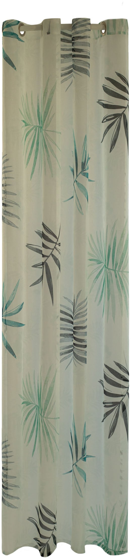 Image of HOMING Gardine "Jane" Ösen 1 Stk. tlg. floral, Blumen, transparent, Wohnzimmer, Schlafzimmer