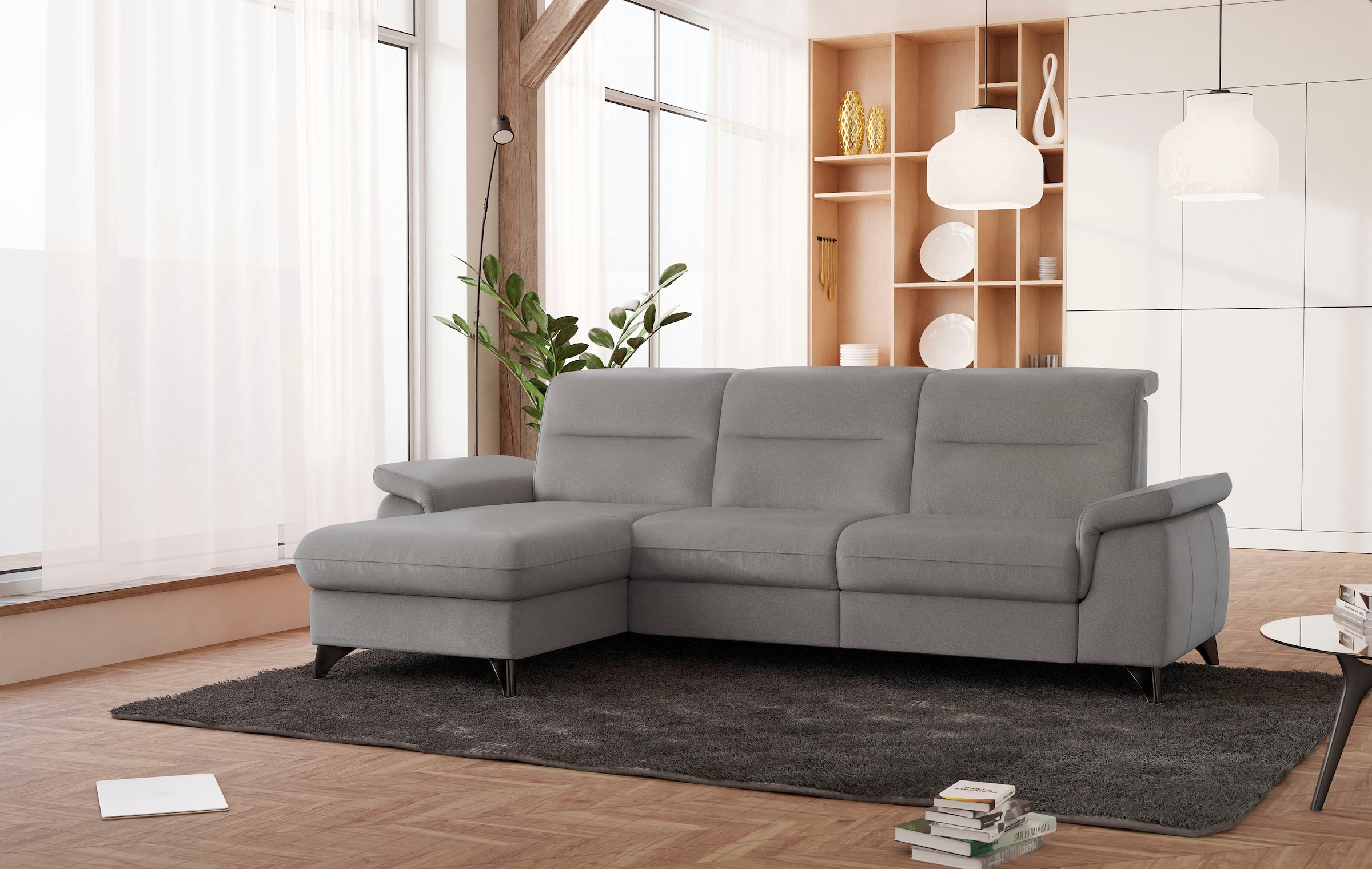 Image of sit&more Ecksofa "Astoria L-Form" wahlweise mit motorischer Relaxfunktion