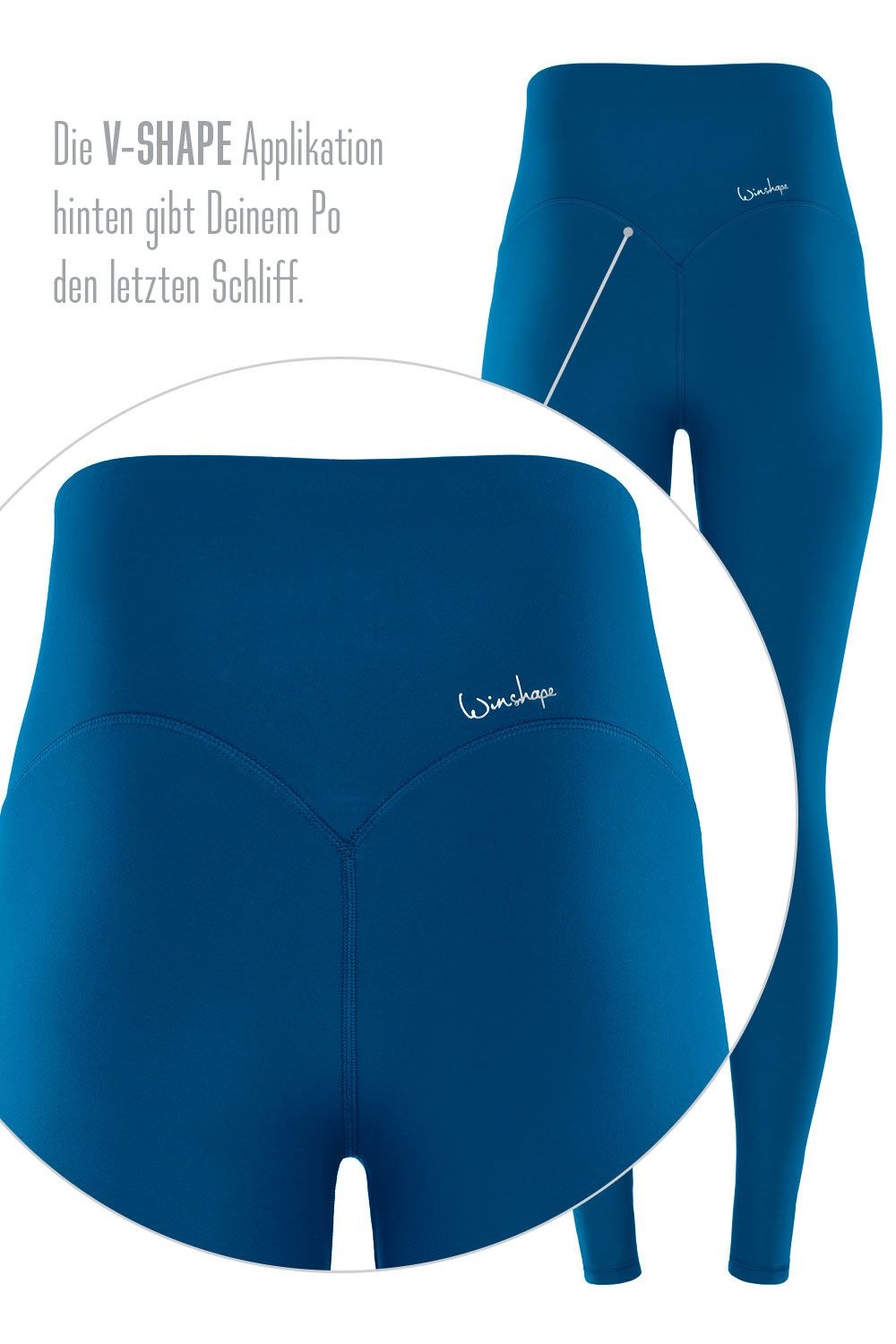 Winshape Leggings »Functional Comfort HWL117C«, mit V-Shape Applikation und Core-Bund