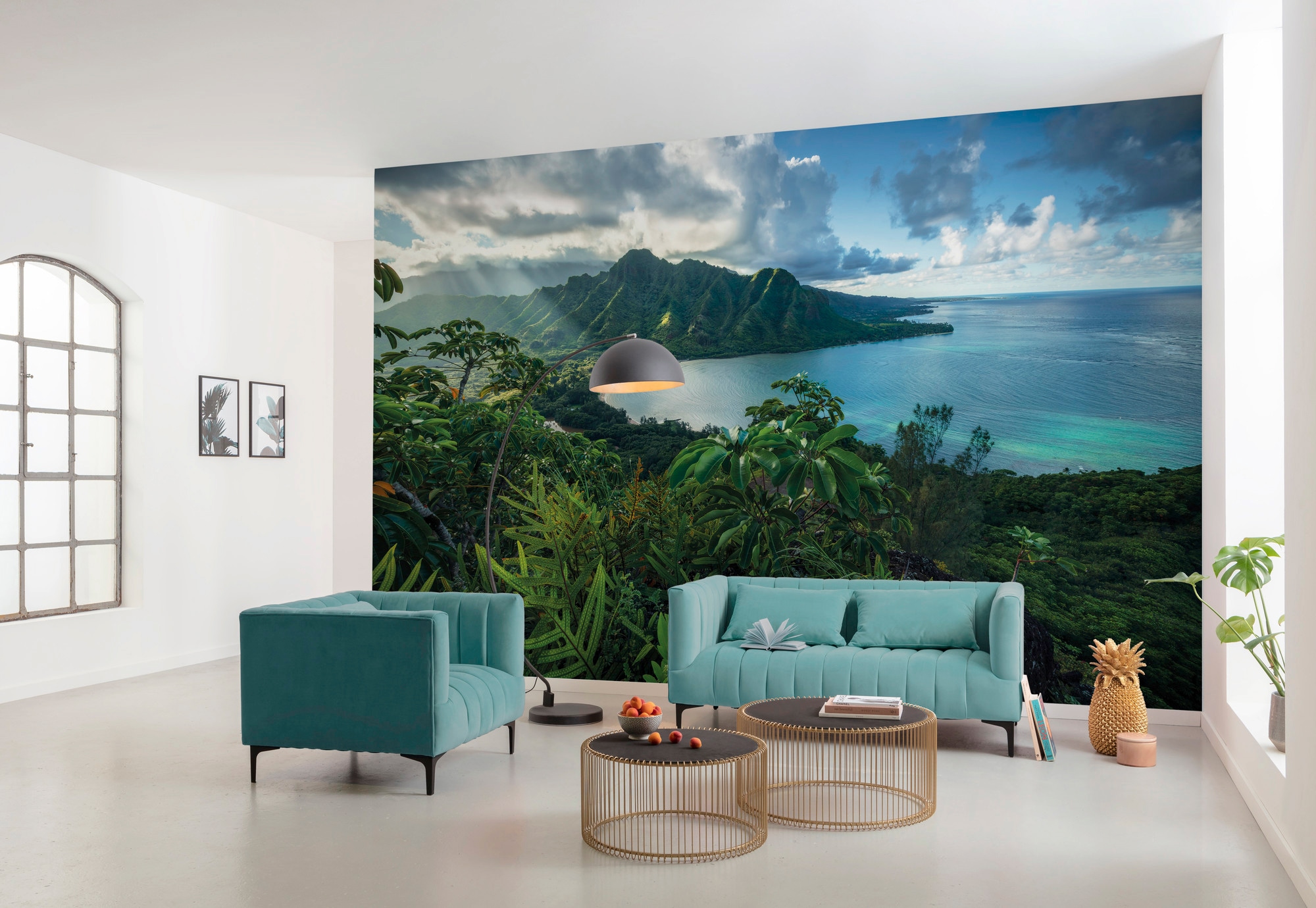 Komar Papier peint intissé »Digitaldruck Vlies -  Jurassic Island - Grösse 450 x 280 cm« imprimé Wohnzimmer, Schlafzimmer