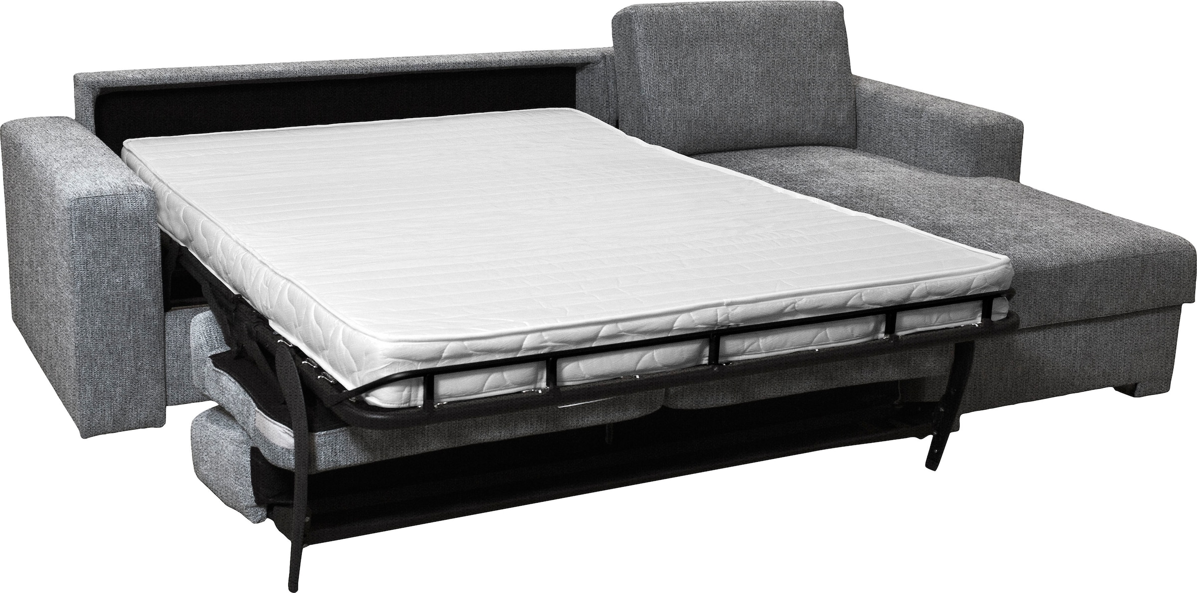 Home affaire Ecksofa »Roma "M"  Matratzenhöhe 14 cm, Dauerschlaffunktion, mit Unterfederung,« Liegemasse ca 143x198 cm, L-Form