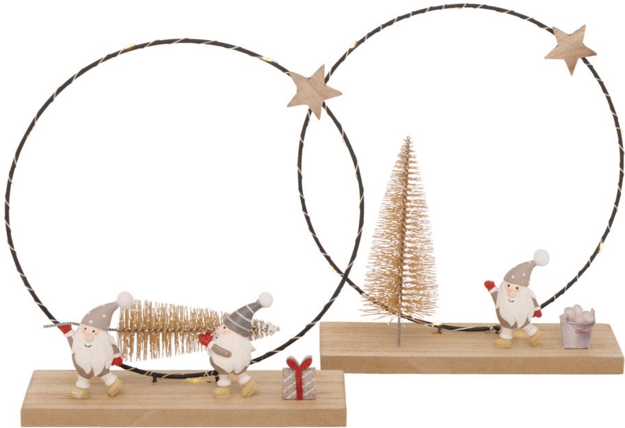 Image of BOLTZE Weihnachtsfigur, (Set, 2 St.), mit LED-Beleuchtung bei Ackermann Versand Schweiz