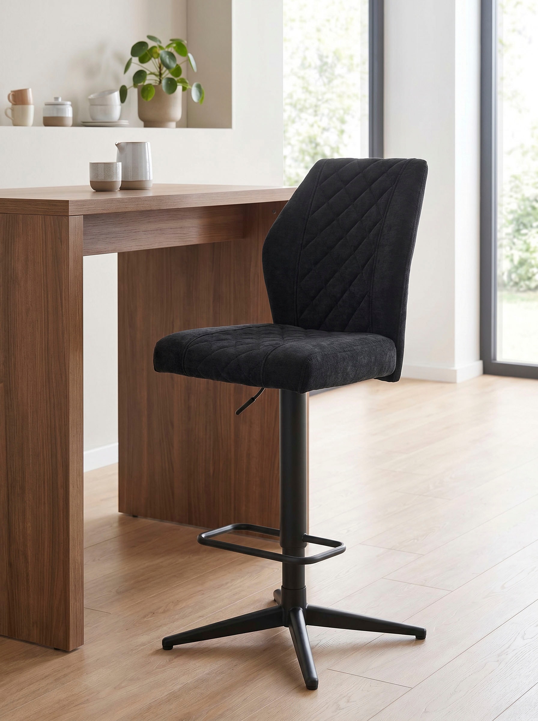 HELA Barhocker »BABSI« Set, 2 Stk. tlg. 360° drehbar, höhenverstellbar mit Gasdruckfeder, Sternfuss